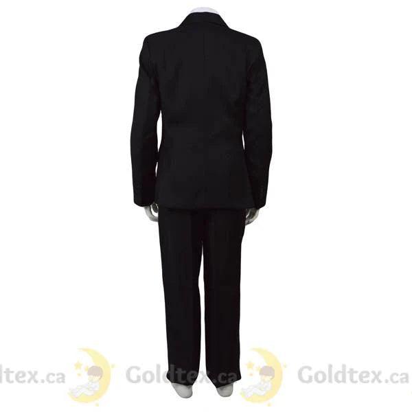 Johnson's Creation 5-Piece Black Suit Set for Men - Premium Formal Wear for Business, Weddings & Special Occasions