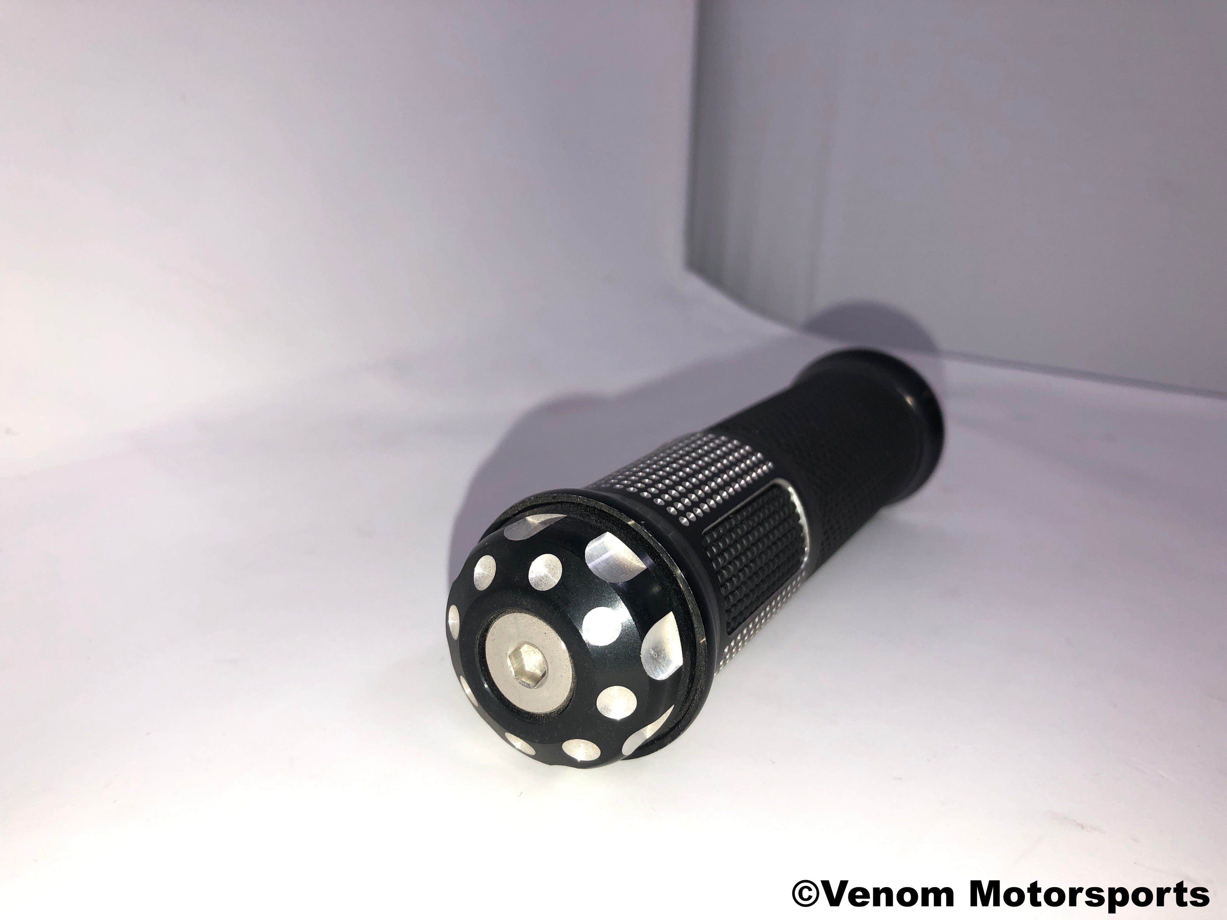 X18 50cc GY6 Motorcycle Replacement Handgrips Set - Left & Right Side (Black) - Compatible with Scooters & ATVs - Perfect for Comfort & Vibration Control While Riding
