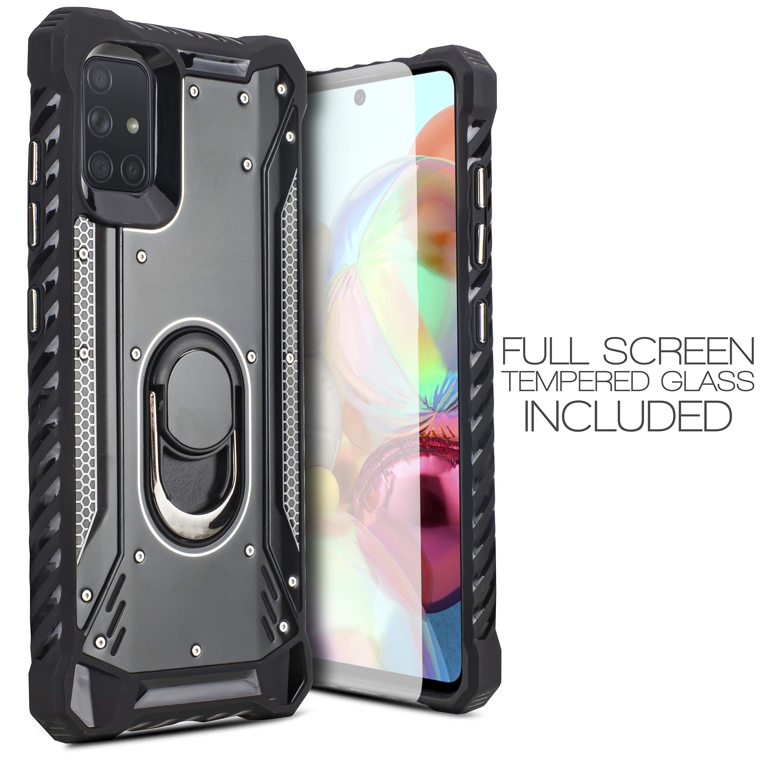 Samsung Galaxy A51 Magnetic Case with Kickstand - Shockproof Cover for Daily Use