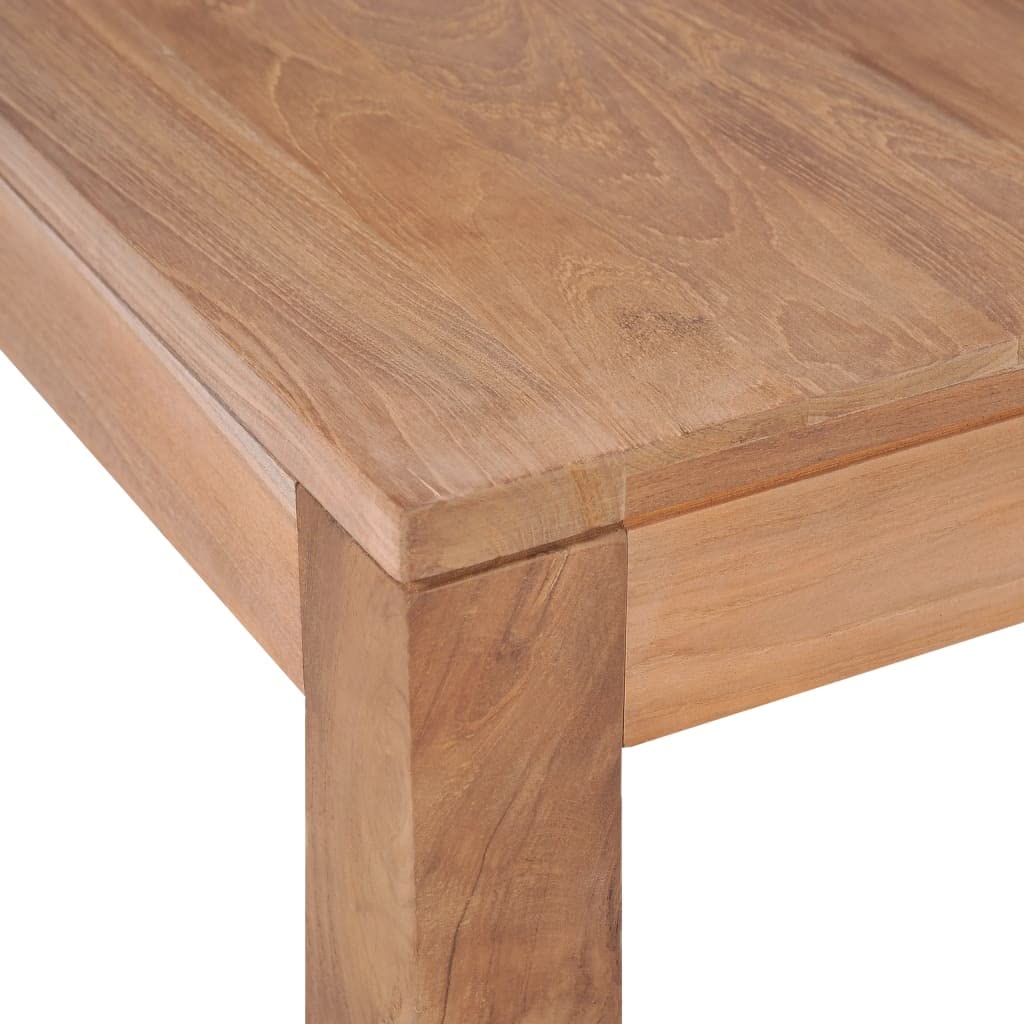Solid Square Teak Wood Coffee Table - 23.6