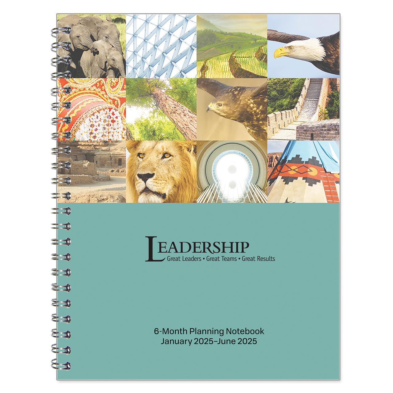 FranklinCovey 6-Month Leadership Planner - Wire-Bound Notebook (Monarch, January 2025 - June 2025) | Executive Organizer for Goal Setting, Time Management & Productivity | Perfect for Professionals, Students & Entrepreneurs