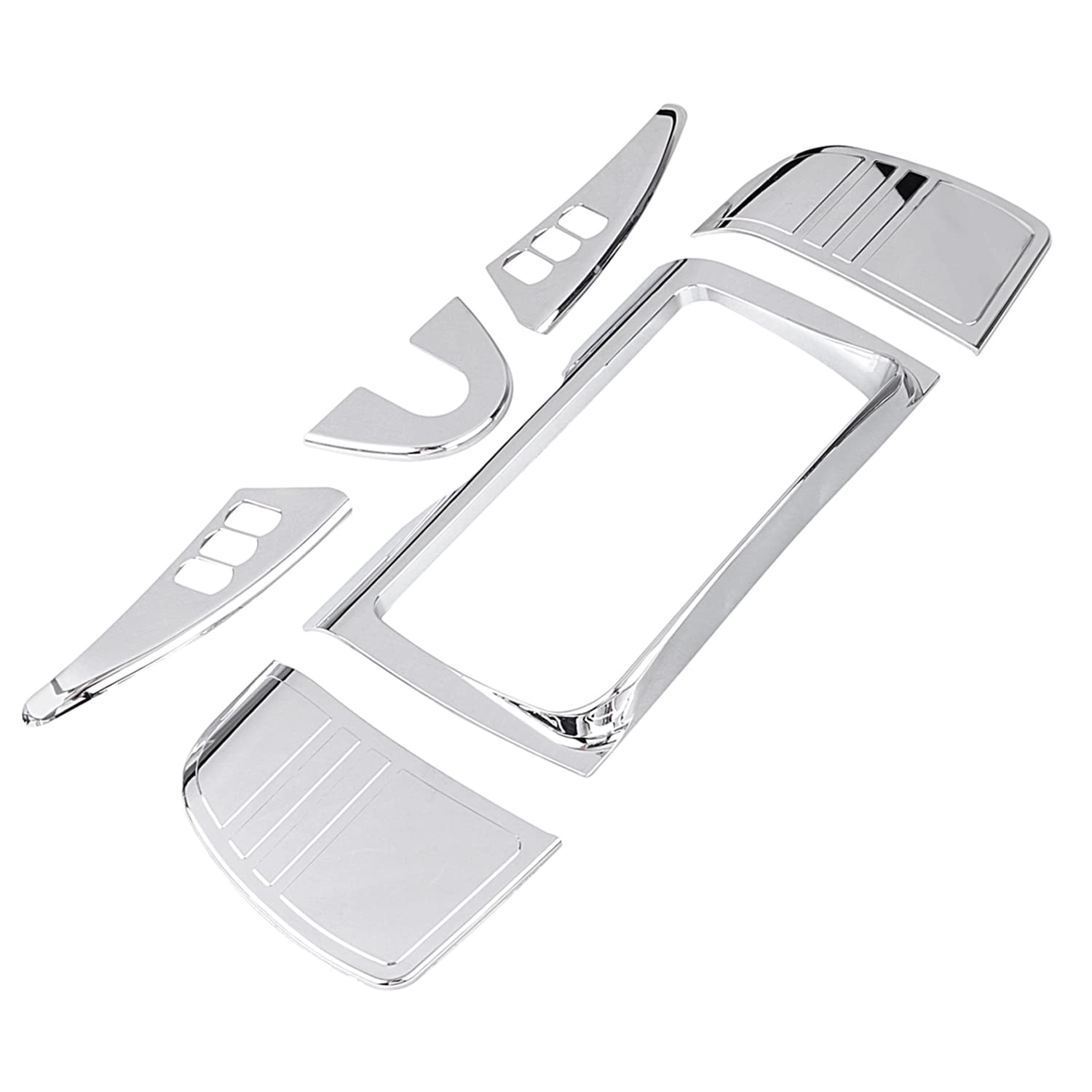 Chrome Motorcycle Stereo Trim Inner Fairing Panels Cover for Harley Davidson Touring Models (2014-2023) - Electra Glide, Street Glide, Road Glide, Ultra Limited & Tri Glide - Premium Sound System Upgrade for Long Rides & Highway Cruising