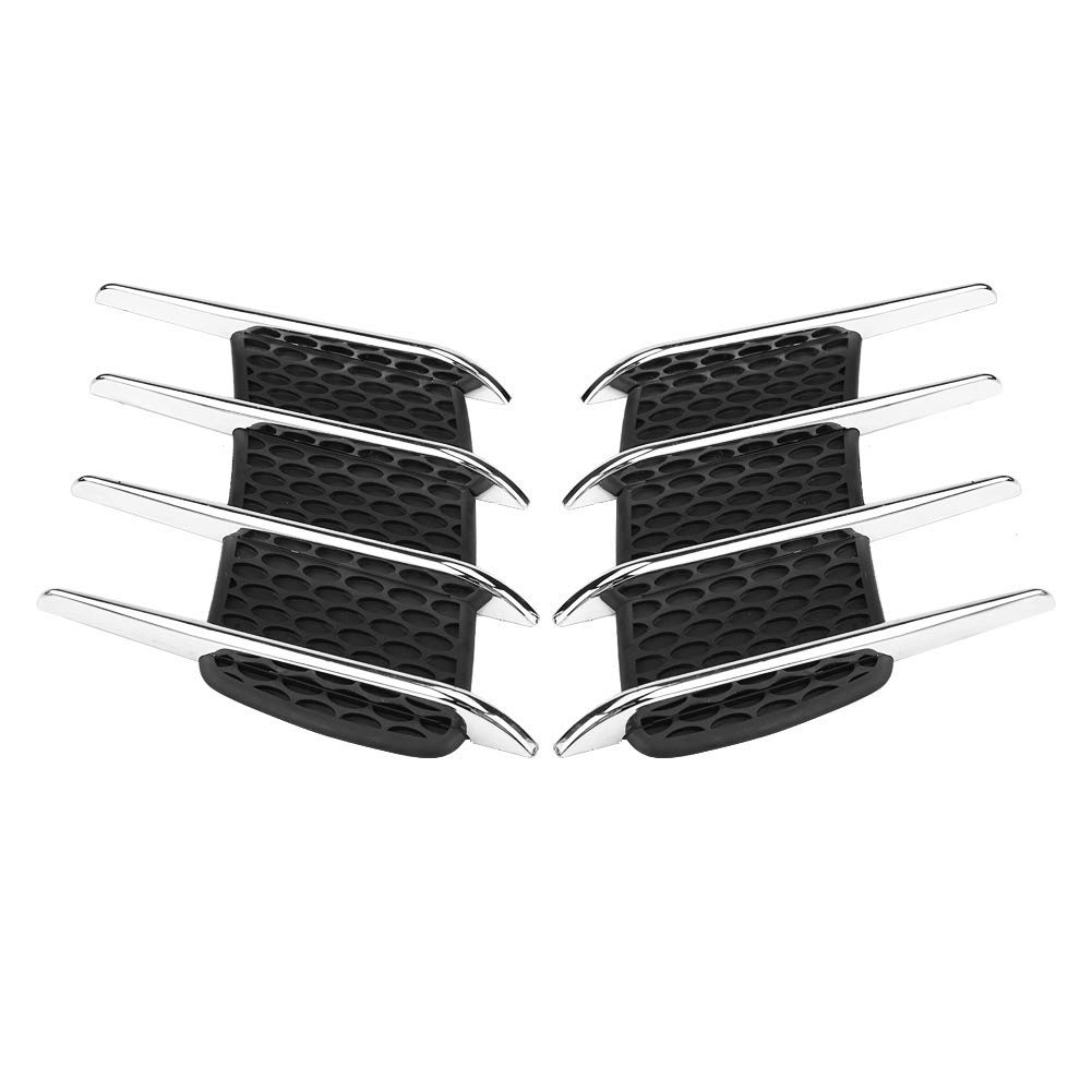 1 Pair Car Air Flow Vent Cover - Exterior Hood Side Shark Gills Outlet Decorative Trim Sticker for Vehicle Aerodynamics & Style | Perfect for Car Enthusiasts & Auto Shows