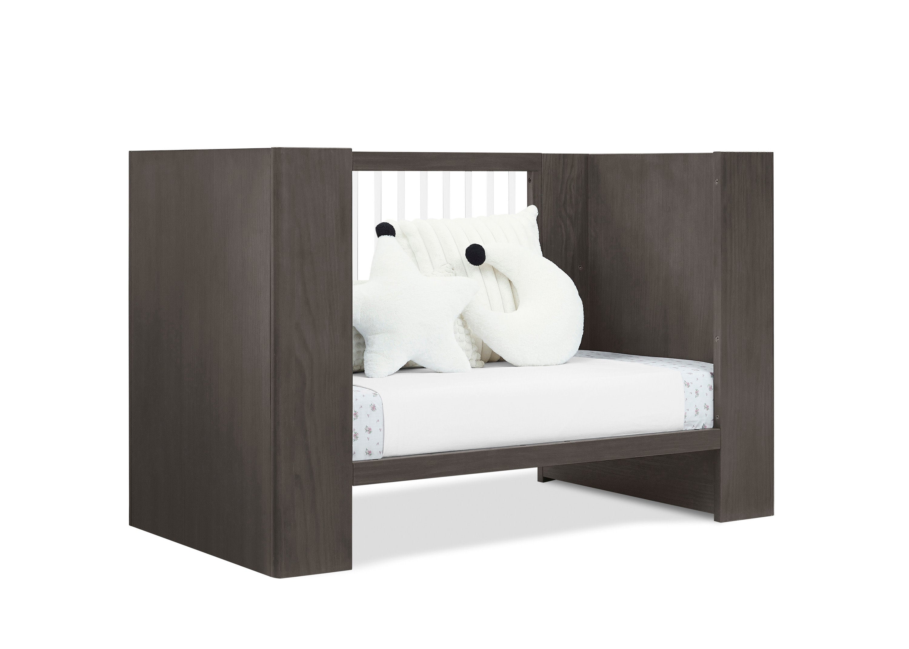 Aerin 4-in-1 Convertible Baby Crib - Toddler Bed, Daybed & Full-Size Bed | Safe & Stylish Nursery Furniture for Newborns to Teens | Perfect for Baby Rooms, Daycare Centers & Guest Bedrooms