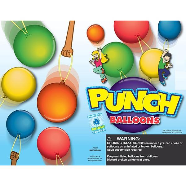 Punch Balloons 2 Pack - Fun Party Balloons for Kids Birthday Games, Outdoor Activities & Stress Relief - Colorful Punching Balloons for Playtime and Entertainment