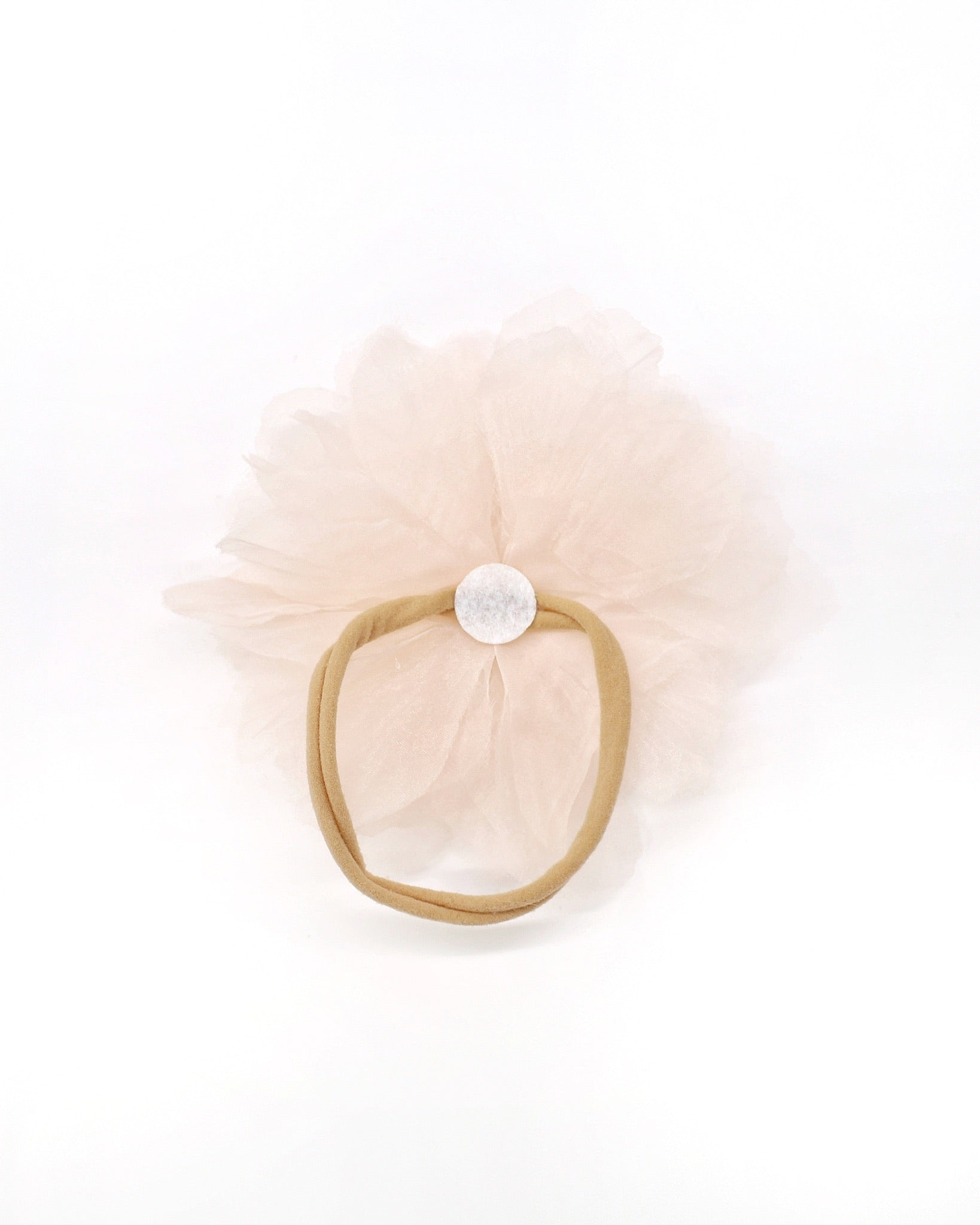 Large Ophelia Flower Baby Headband with Pearl