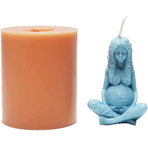 Premium Silicone Candle Molds - Goddess Mother Earth Female Body Shape for DIY Scented Candles & Soap Making | Perfect for Home Decor, Spa Gifts & Craft Projects | YSCEN Candle Making Supplies
