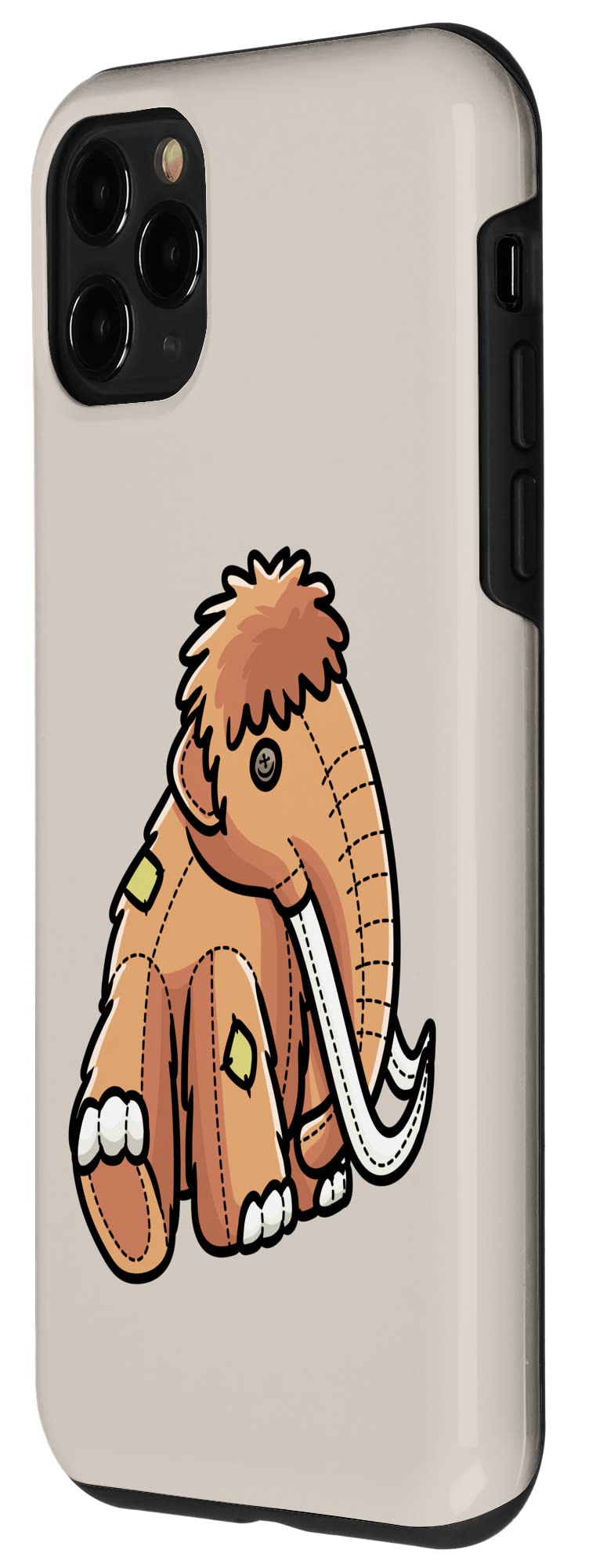 iPhone 11 Pro Case - Cute Woolly Mammoth Stuffed Animal Design Protective Cover for Girls, Boys, Kids & Toddlers | Perfect Gift for Birthday, Christmas & Everyday Use