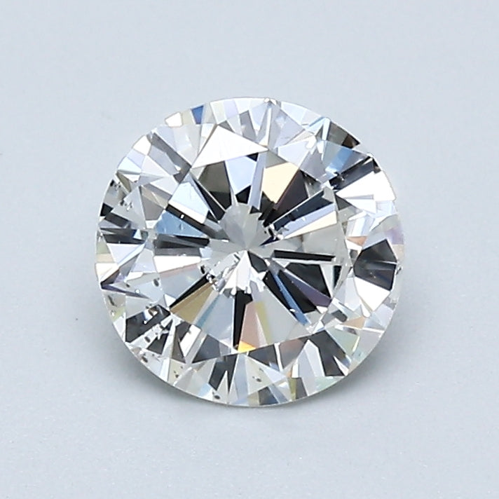 0.84 Carat Round Brilliant Diamond Ring - F Color SI2 Clarity Certified Natural Diamond for Engagement, Wedding & Anniversary Jewelry Gifts