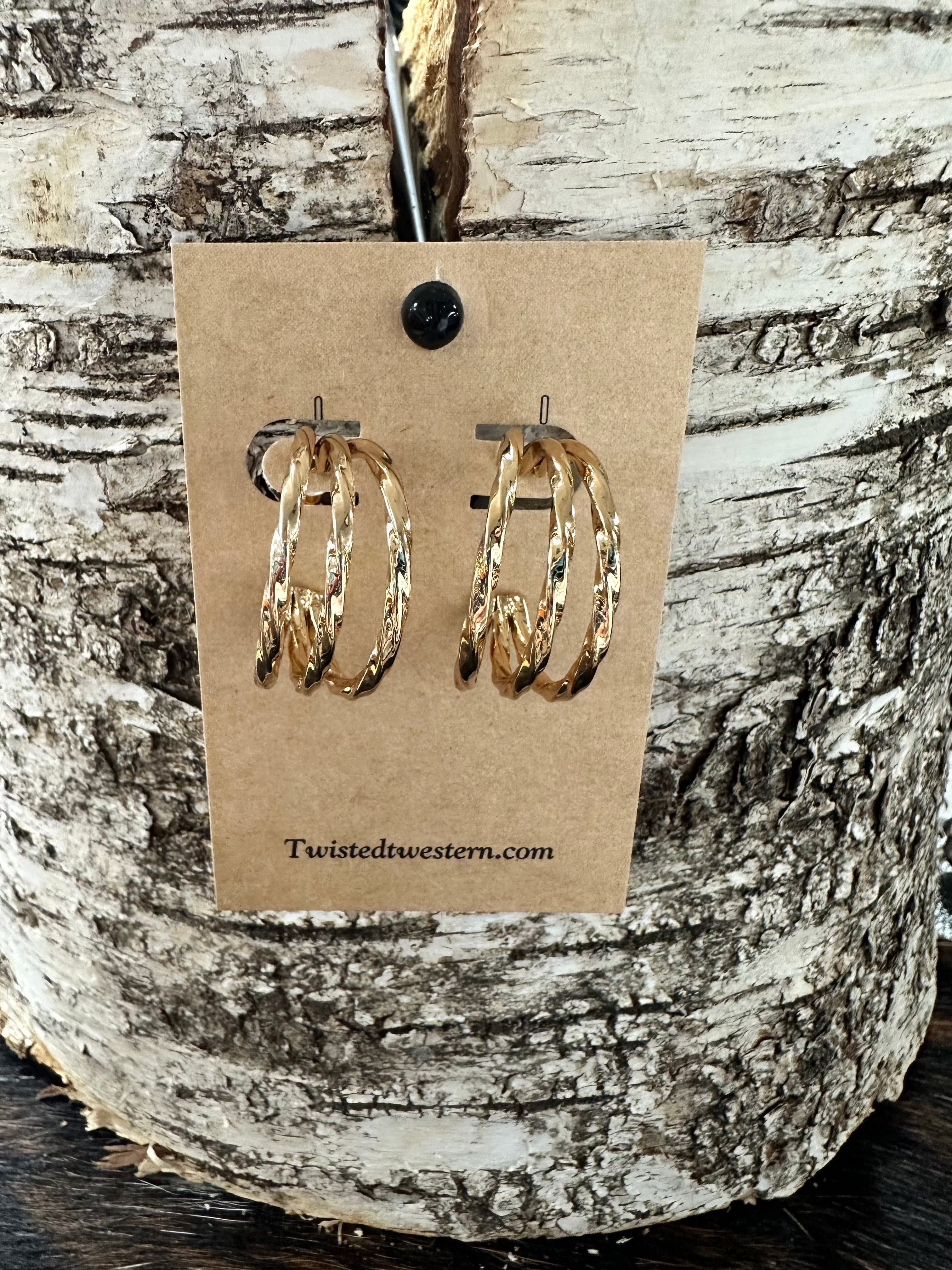 Triple Hoop Gold Earrings for Women - 14K Gold Plated Dainty Hoop Earrings - Perfect for Everyday Wear, Parties & Special Occasions