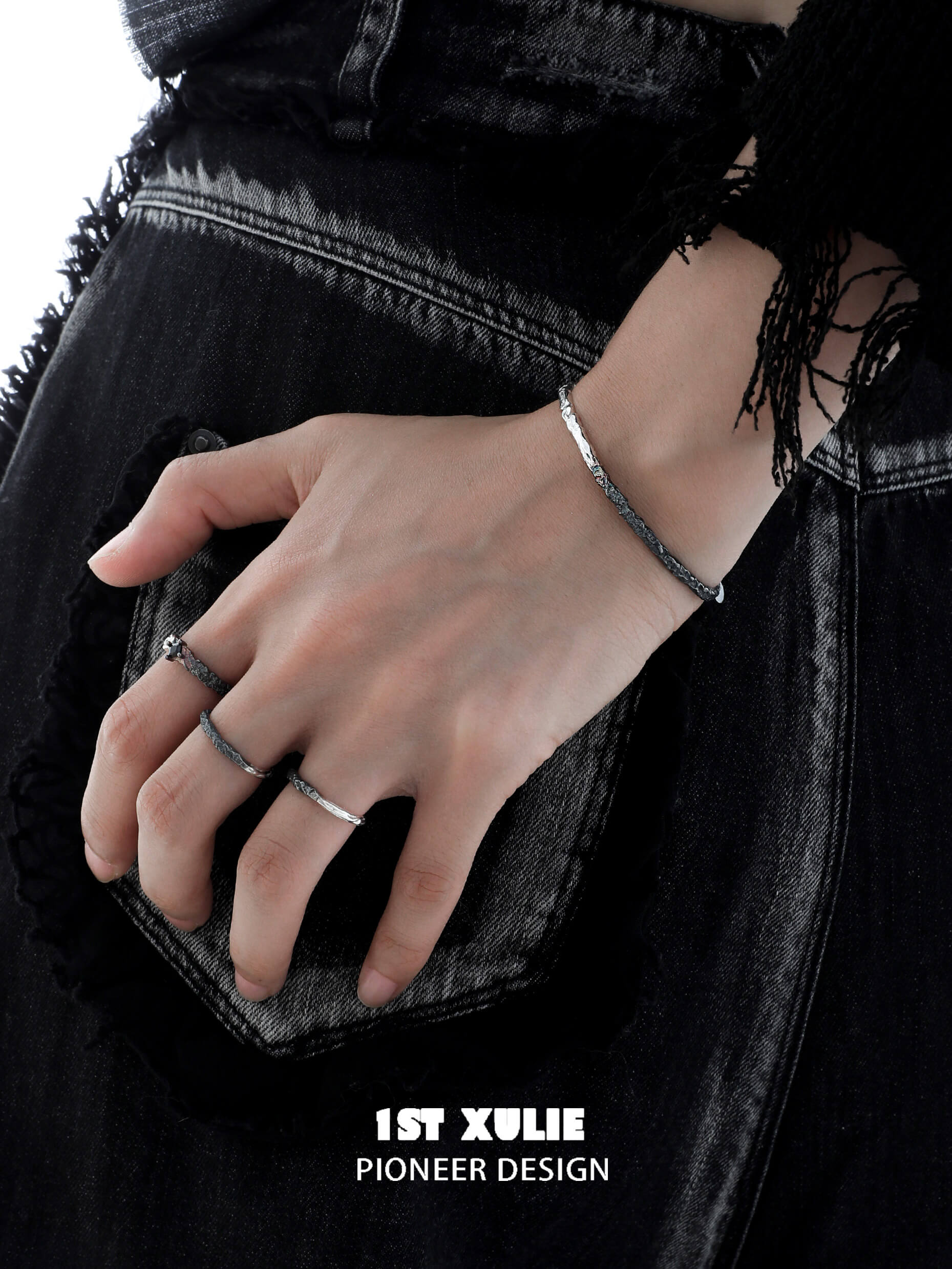 Scorch S925 Sterling Silver Gradient Bracelets for Women - Elegant Stackable Bangle Set - Perfect for Daily Wear, Gifts & Special Occasions
