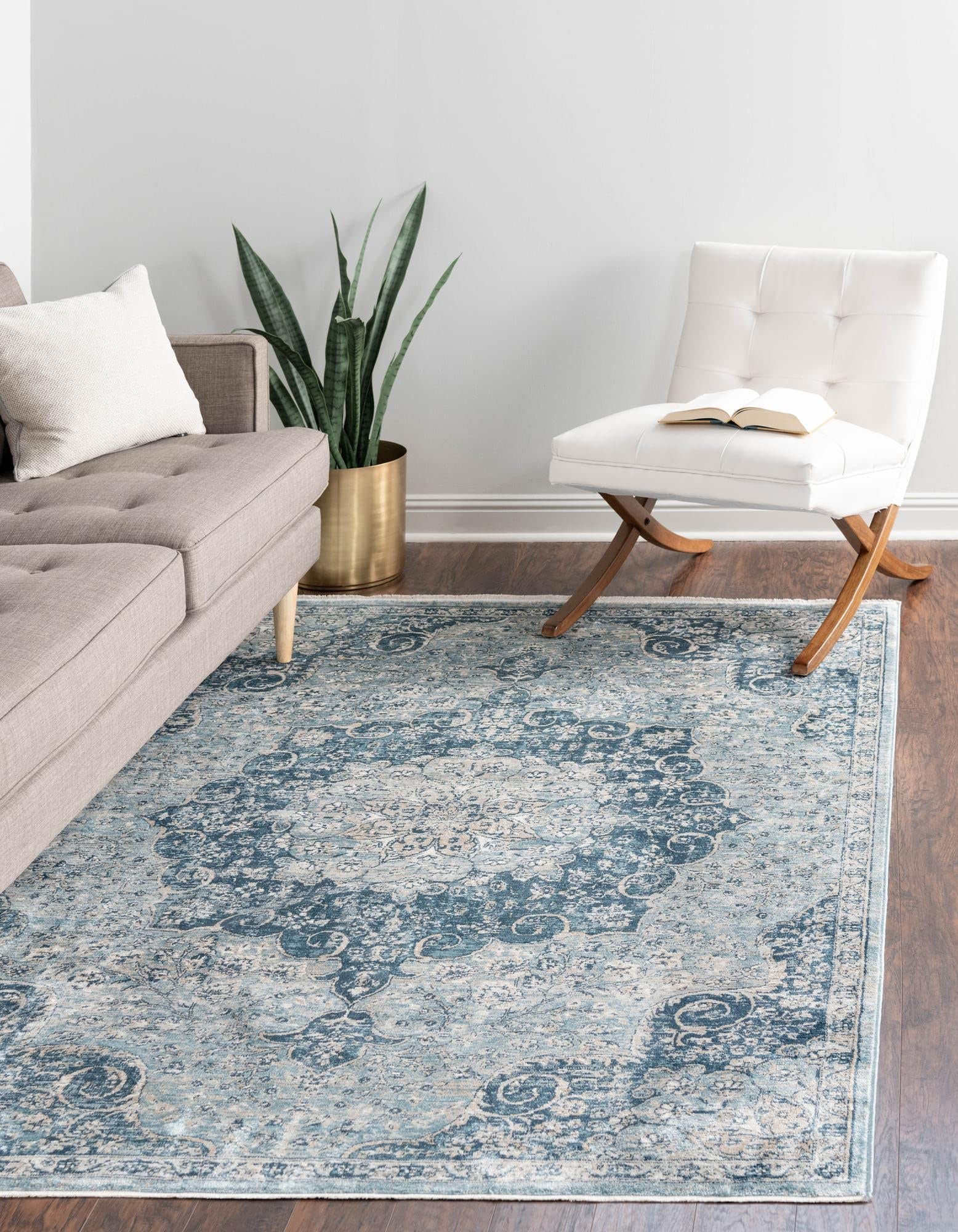 Unique Loom Newport Collection Area Rug - Elms Design 5'3