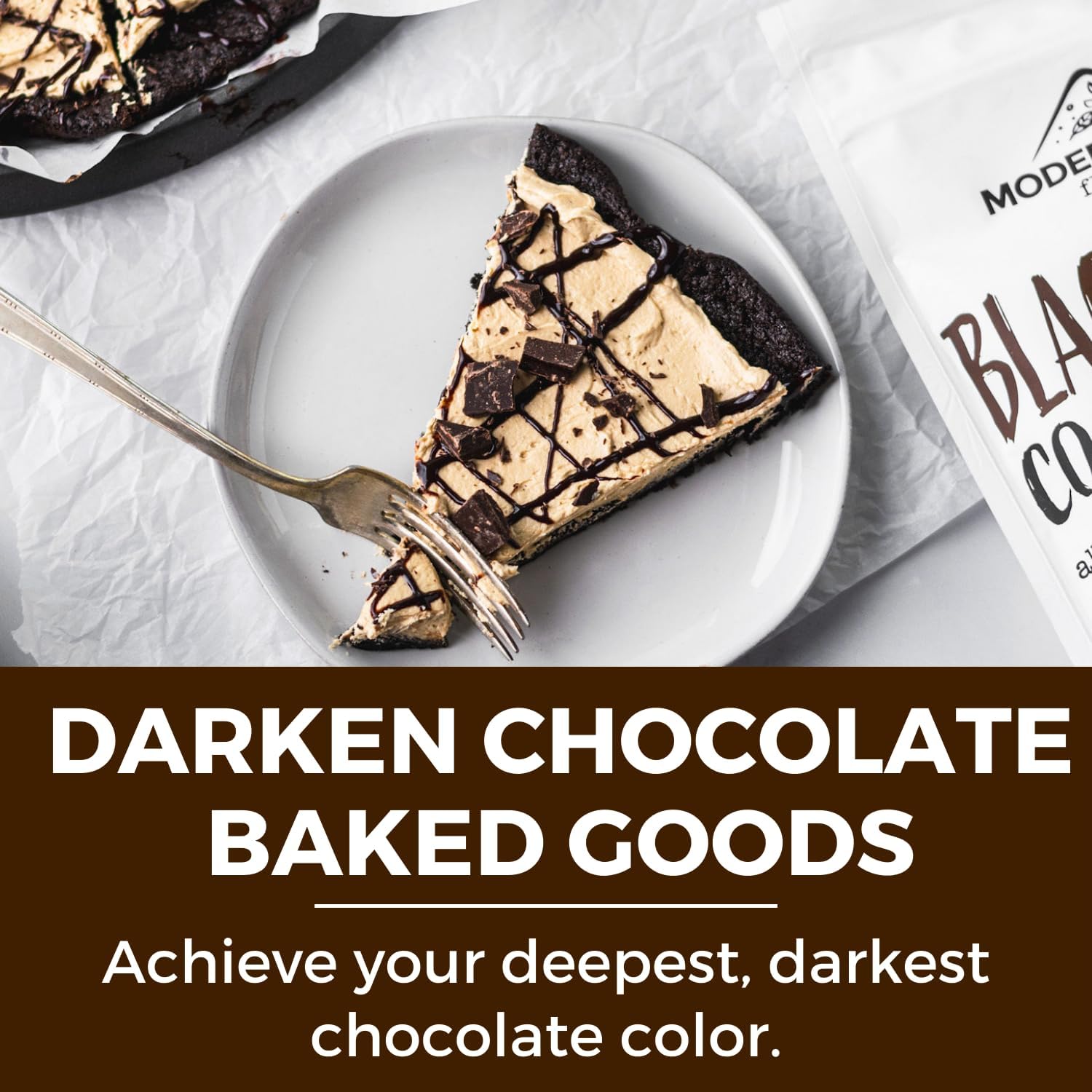 Black Cocoa Powder 8 oz - Extra Dark, Dutch-Processed, Unsweetened, Fair Trade Certified - Perfect for Dark Chocolate Baked Goods, Rich Flavor Enhancer, Natural Black Food Coloring Substitute - Ideal for Cakes, Cookies, and Desserts