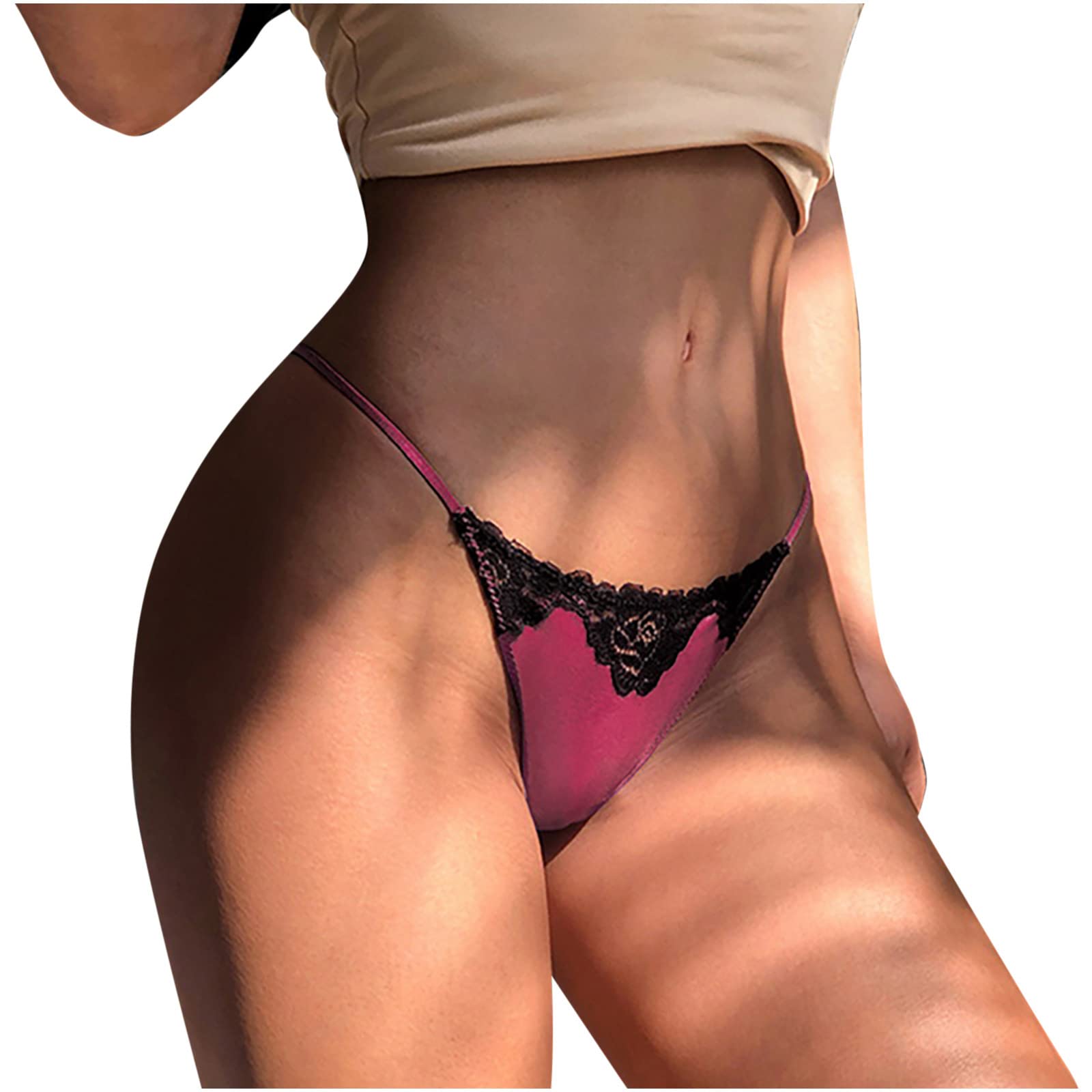 Sexy Women's Lace Thong Underwear - Low Rise G-String Panties with Hollow Out Design | Perfect for Valentine's Day, Honeymoon & Romantic Nights