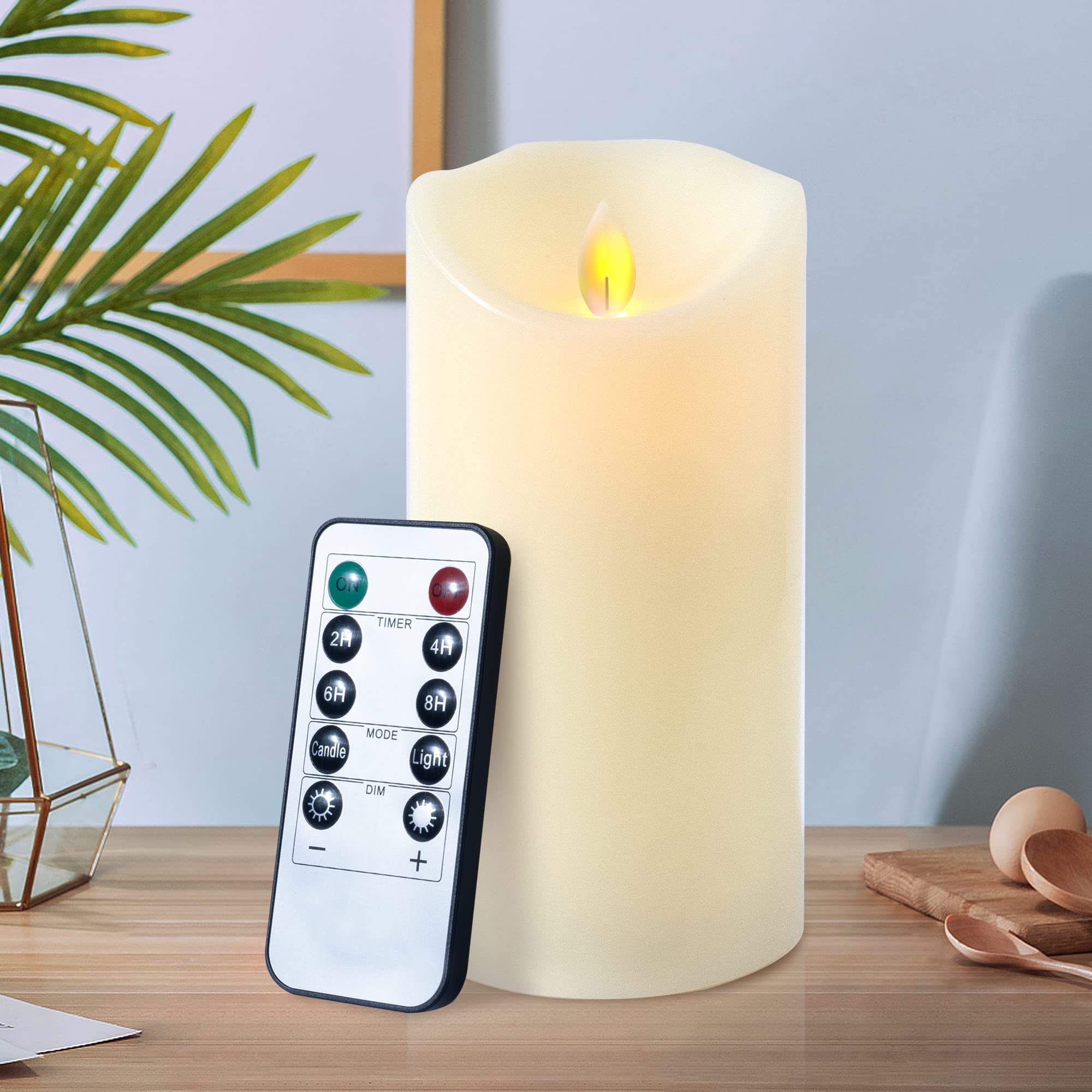 Flameless LED Candles with Remote - Realistic Flickering Flame for Wedding & Home Decor