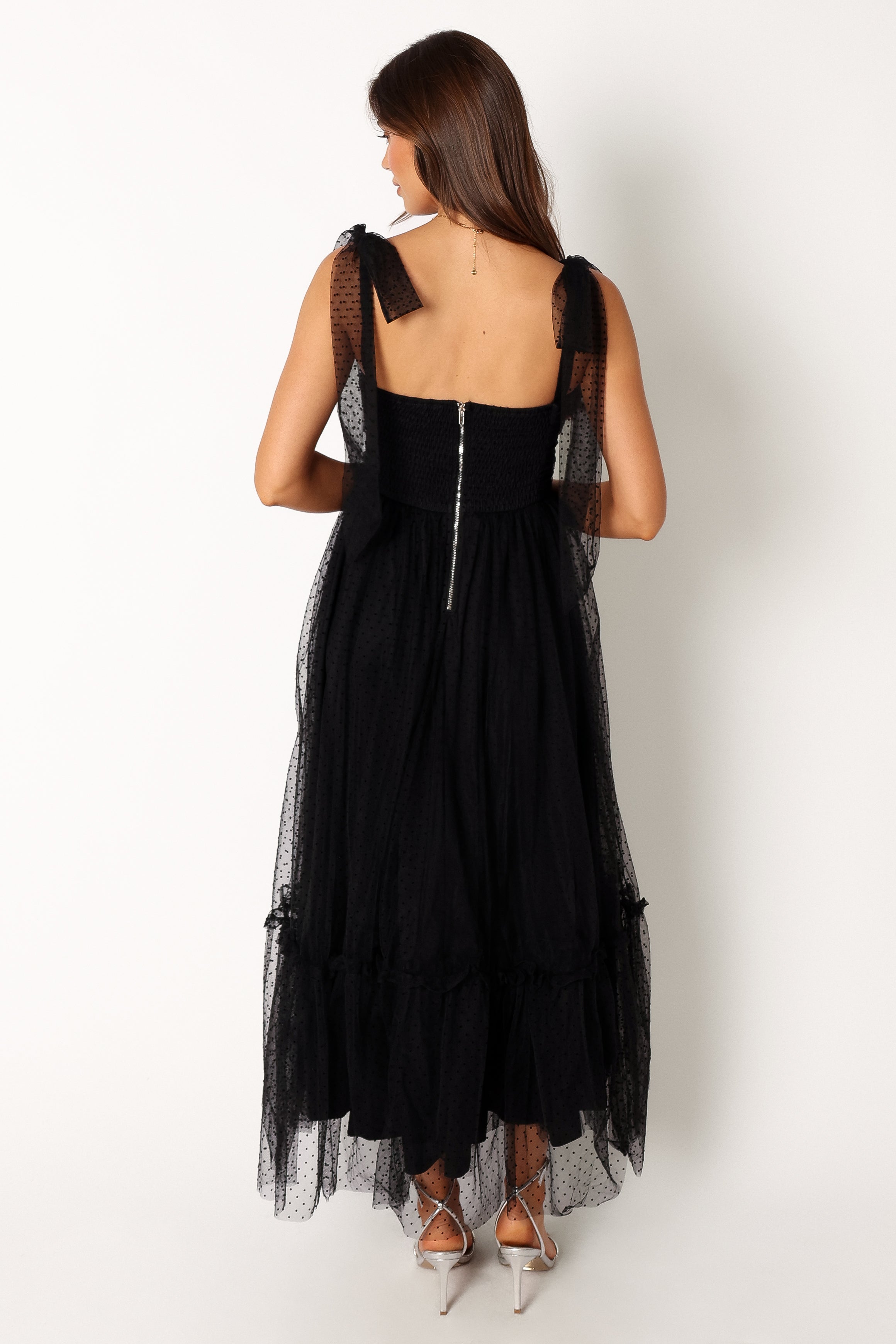 Floret Midi Dress for Women - Elegant Black Floral Summer Dress | Perfect for Casual Wear, Date Night & Vacation Outfits