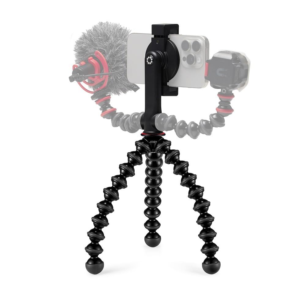 JOBY GripTight GorillaPod Magnetic Phone Stand - Super Fast Charging Magsafe Compatible with iPhone 12/13/14, Flexible Tripod for Vlogging, Desk Accessories & Mobile Photography | Perfect for YouTube Creators, Travel Vloggers & Home Office Setup