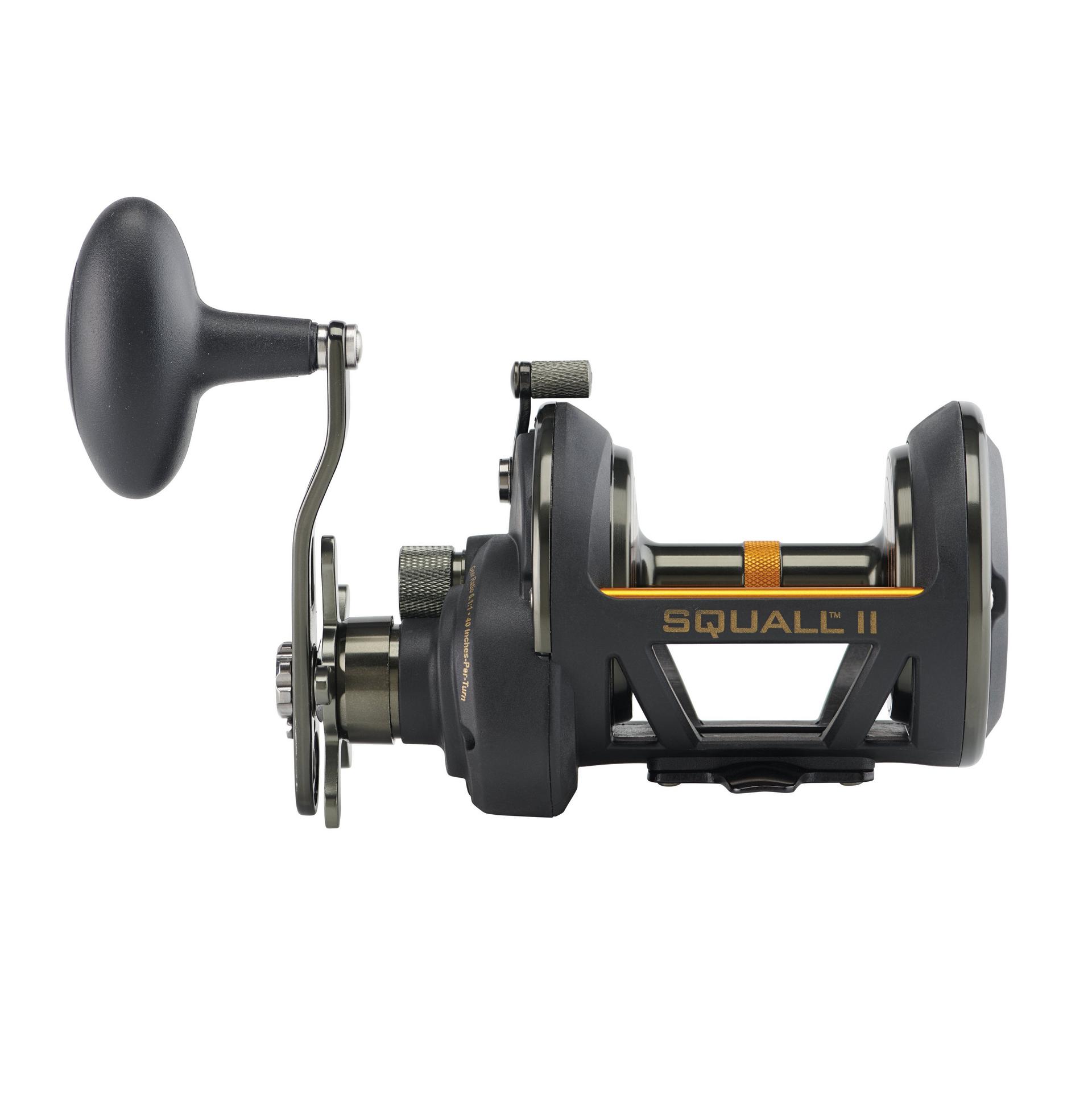 Squall® II Star Drag Conventional Fishing Reel - Saltwater & Freshwater Spinning Reel for Surf Casting, Boat Fishing & Offshore Angling