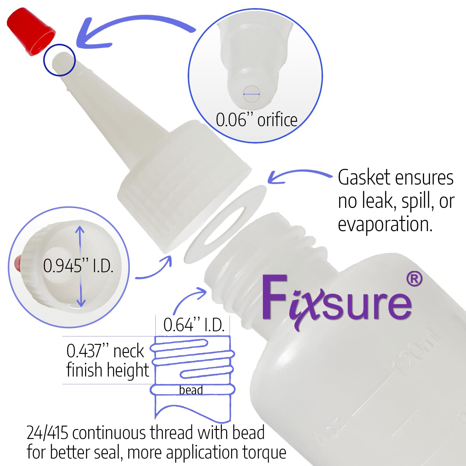 4 Oz Plastic Squeeze Bottles with Red Tip Cap - Perfect for Ketchup, BBQ Sauce, Syrup, Oil & Condiments | Great for Cooking, Baking, Pancake Decorating, Travel & Camping | Durable Squirt Bottle for Kitchen, Lab & Arts & Crafts