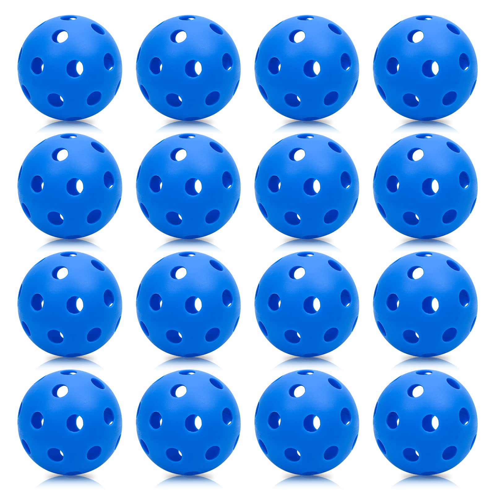 16 Pack Plastic Training Baseballs - Lightweight Hollow Softballs for Batting Practice, Indoor & Outdoor Use - Perfect for Backyard Drills, Batting Cages, and Youth Baseball Training