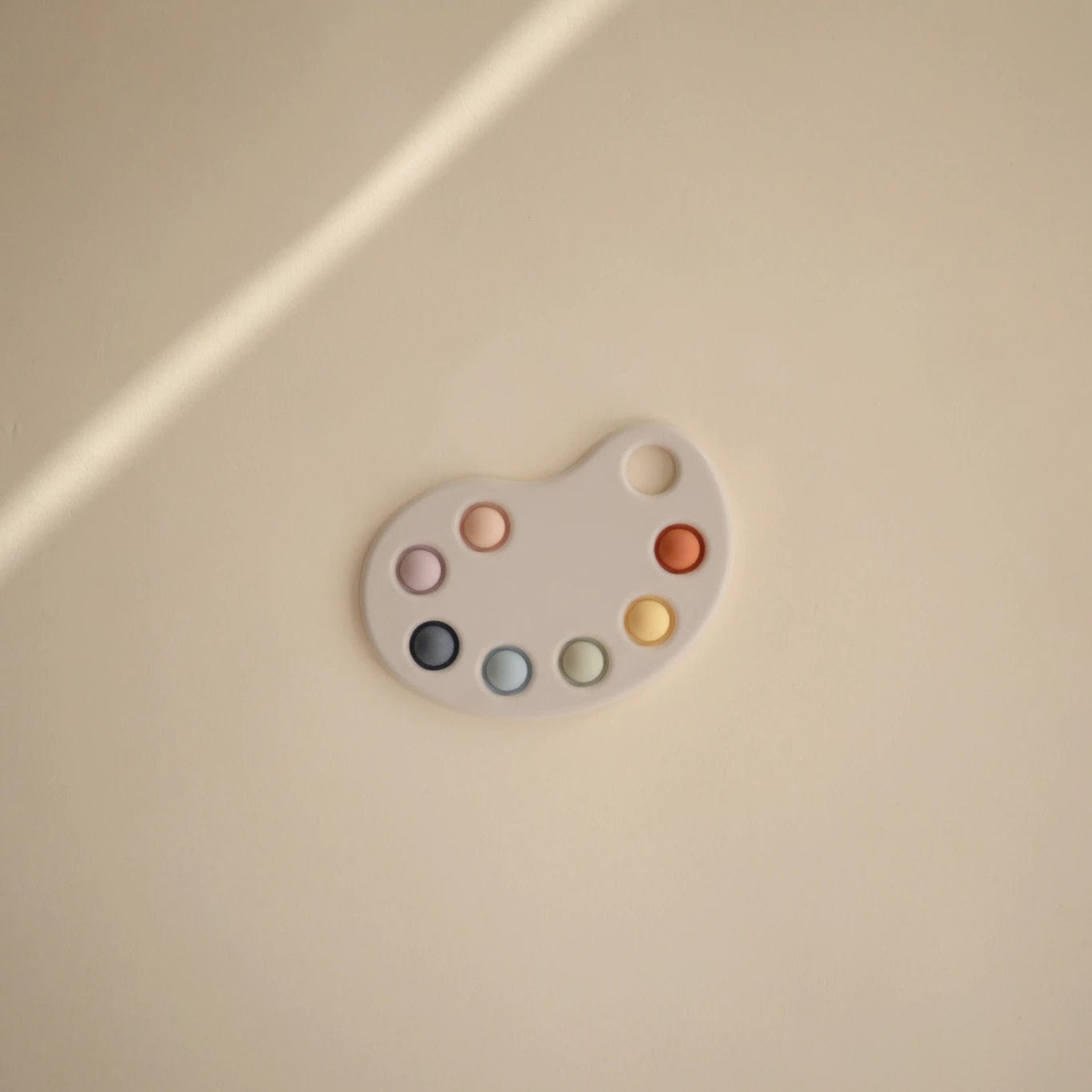 Mushie Paint Palette Press Toy - Sensory Play for Toddlers, Non-Toxic & BPA-Free, Perfect for Creative Playtime & Early Learning (Multi-Color) - Ideal for Daycare, Preschool & Home Activities