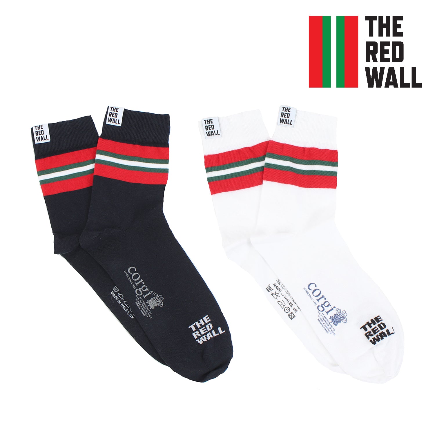 Red Wall 2-Pack Cotton Quarter Socks - Comfortable & Breathable for Men & Women - Perfect for Casual Wear, Sports & Everyday Use