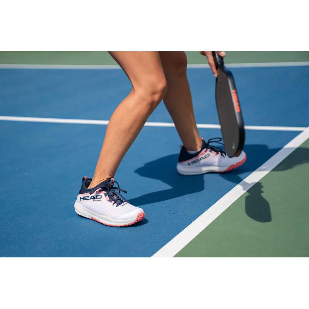 Head Motion Pro Women's Pickleball Shoes - Lightweight Tennis Court Sneakers for Women in White | Perfect for Pickleball, Tennis & Indoor Court Sports
