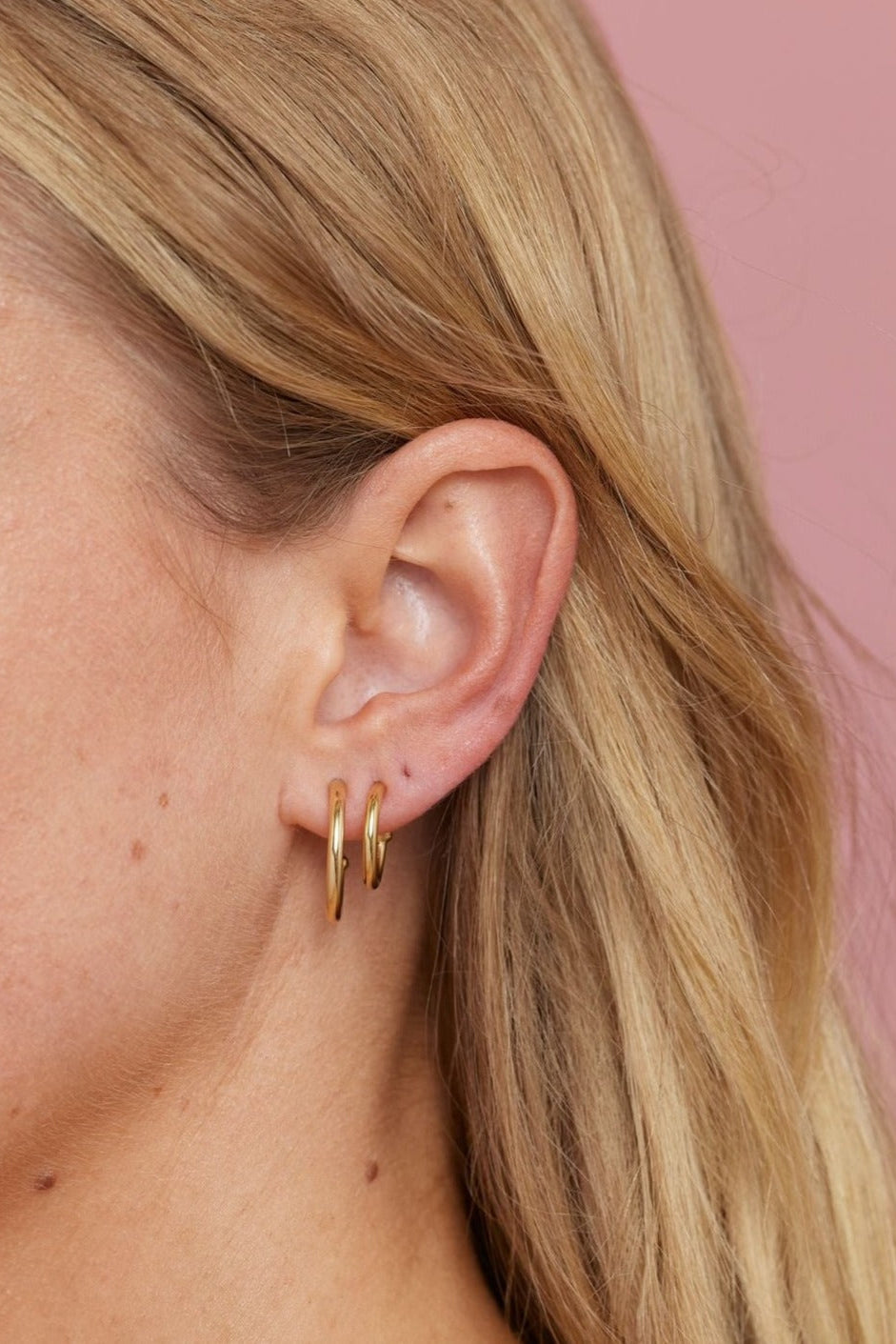 Stylish Large Polished Gold Hoop Earrings for Women - Perfect for Parties, Weddings & Everyday Wear