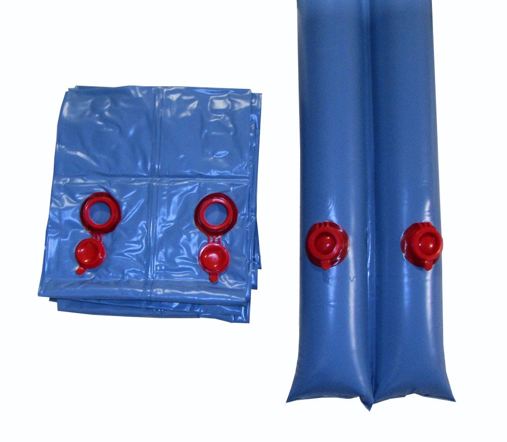 PolarShield In-Ground Swimming Pool Water Tubes 8 Feet - Double Water Tube (10-Pack) for Above Ground Pools | Heavy Duty Winter Pool Cover Support | Perfect for Winterizing and Protecting Your Pool