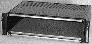 Hammond Manufacturing RMCS190313BK1 17x13x3.5 Inch Black Rack Mount Cabinet - Perfect for Server Rooms, Network Equipment & AV Installations