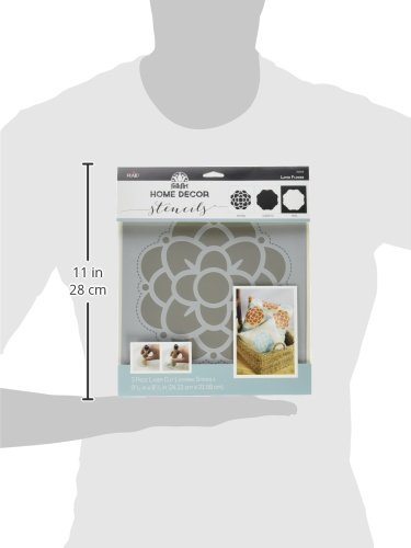 FolkArt Flower Stencil for Home Decor - DIY Craft & Wall Painting