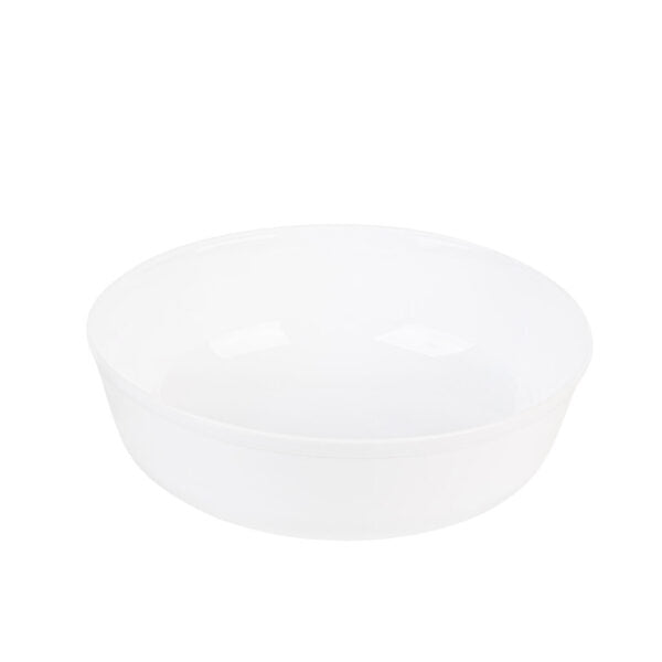 16 oz. White Round Premium Plastic Soup Bowls - Set of 10 - Durable & Microwave Safe - Perfect for Restaurants, Catering, and Home Use