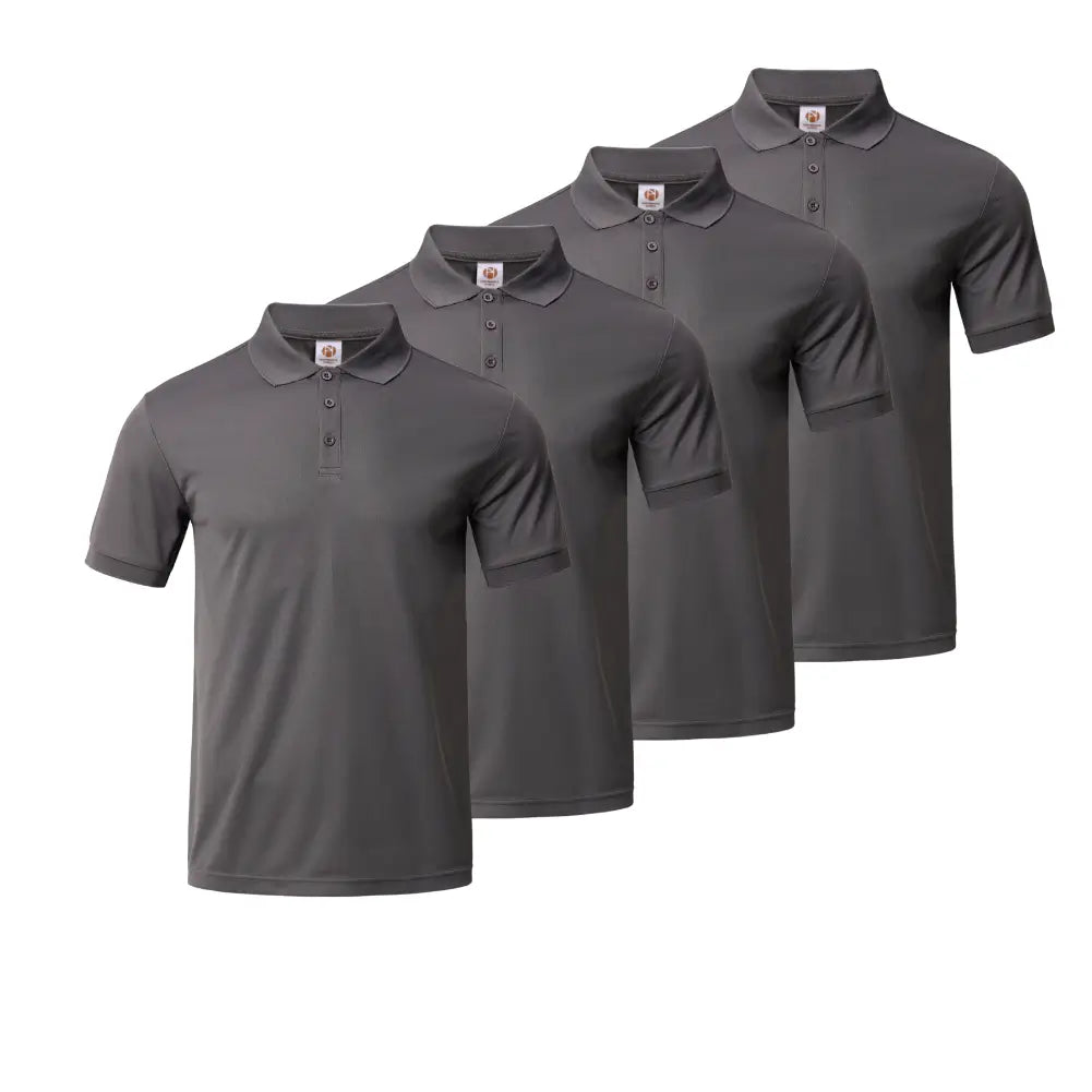 4 Pack Men's Collared Shirts - Comfortable Business Casual Button Down Shirts for Office, Work & Formal Events | Wrinkle Resistant & Breathable Fabric