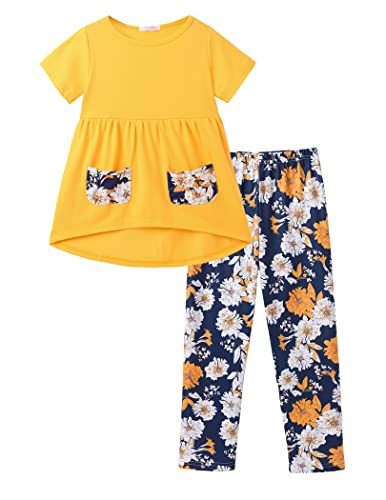 Solid Yellow/White Floral