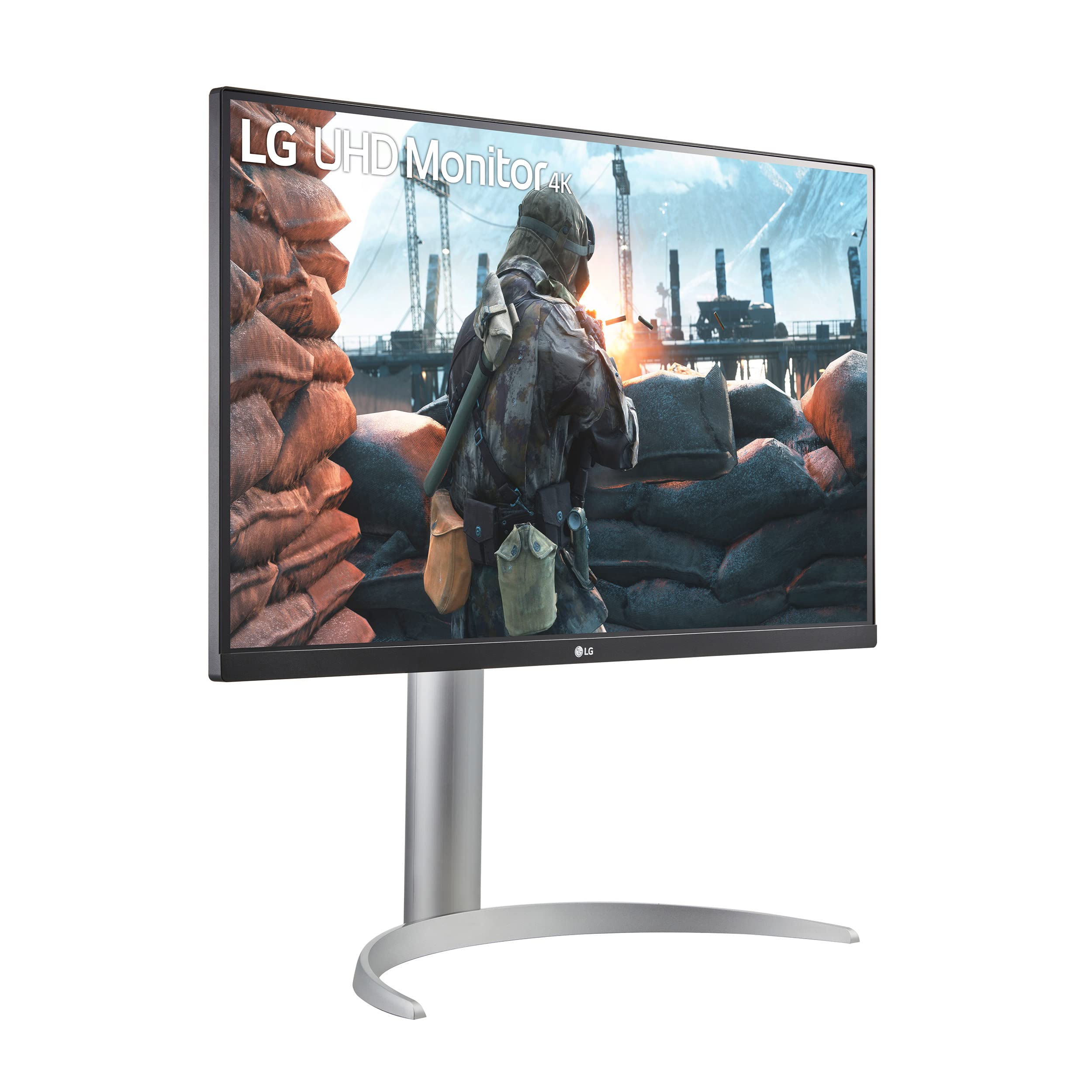 LG 27UP650P-W 27 Inch 4K UHD Monitor (3840x2160) with IPS Panel, 95% DCI-P3, HDR10, AMD FreeSync, VESA DisplayHDR 400 - White - Perfect for Graphic Design, Video Editing & Gaming