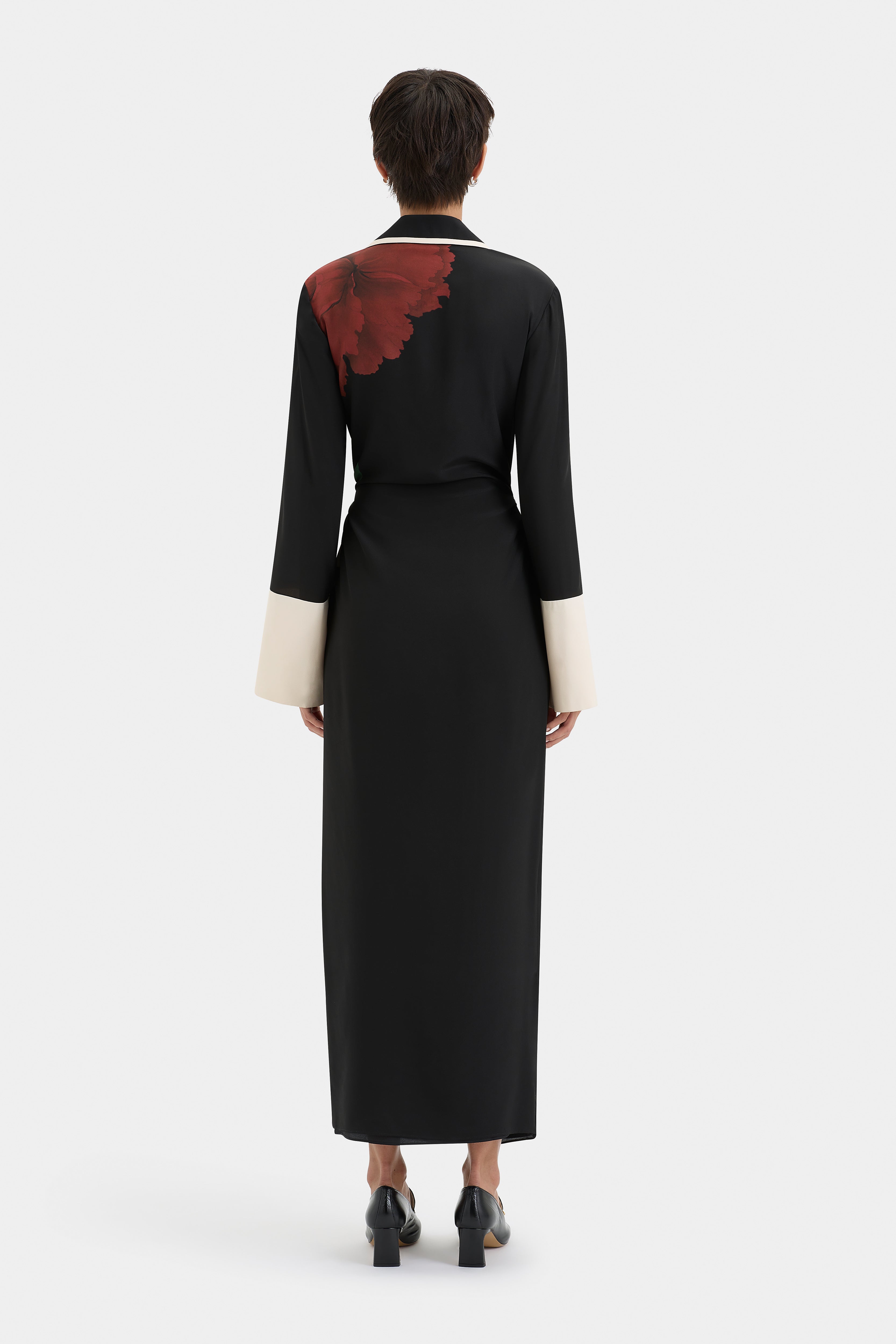 Florian Wrap Shirt Dress for Women - Stylish & Comfortable Summer Midi Dress - Perfect for Casual Outings, Beach Cover-Up, and Office Wear