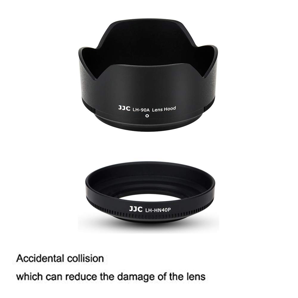 JJC Lens Hood Set Compatible with Nikon Z50 Camera - Replacement for HN-40 & HB-90A - Fits Nikkor Z DX 16-50mm F/3.5-6.3 VR & 50-250mm F/4.5-6.3 VR Lenses - Perfect for Outdoor Photography and Travel Shooting