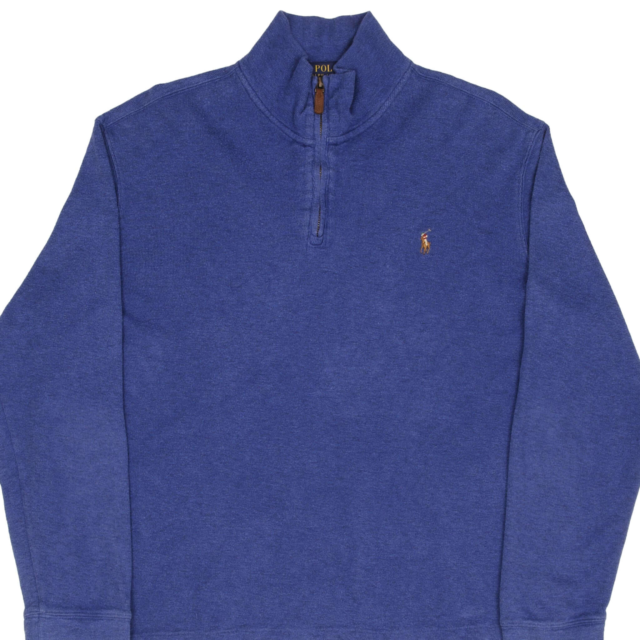 Ralph Lauren Blue Quarter Zip Sweater for Men - Size Large | Casual Pullover for Work & Outdoor Activities