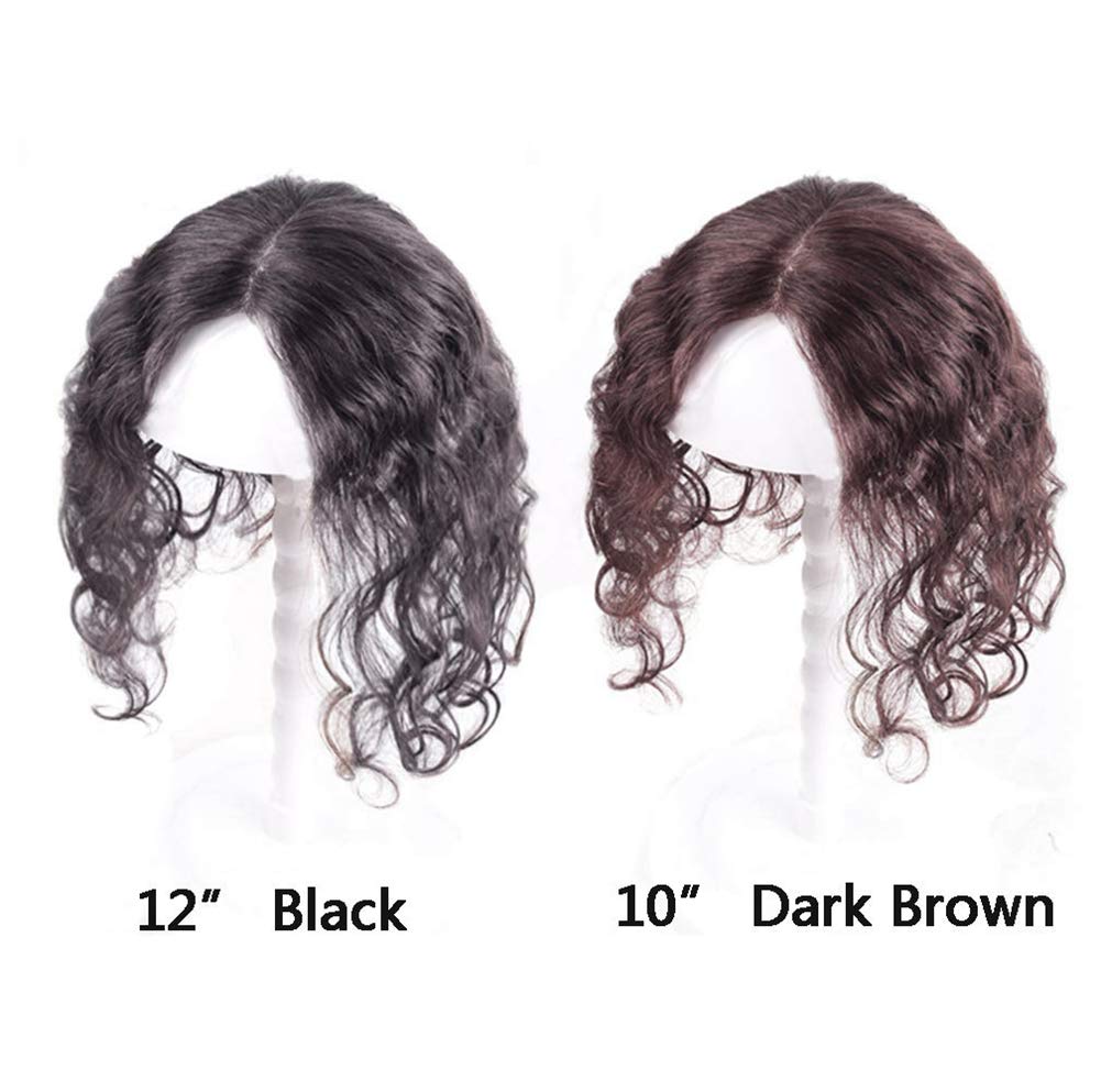Curly Real Human Hair Topper for Women - 3