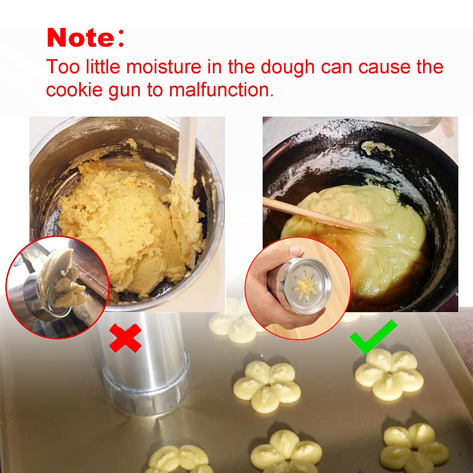 Cookie Press Gun Kit - 16 Cookie Discs & 6 Nozzles for Homemade Cookies, Biscuits, and Churros | Perfect for Holiday Baking, Party Treats, and DIY Dessert Making