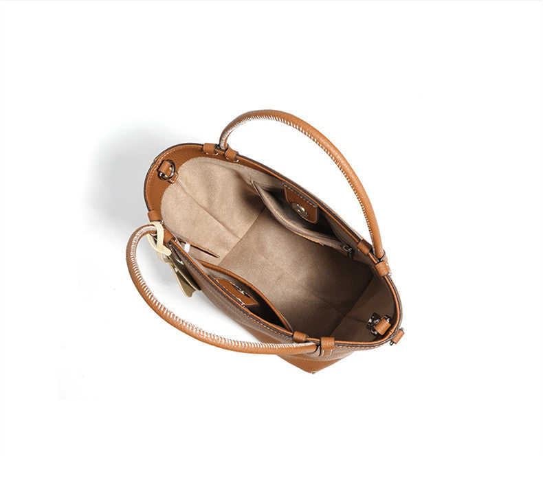 Mini Leather Bucket Bag for Women - Stylish Crossbody Purse with Adjustable Strap, Perfect for Daily Use, Travel & Shopping