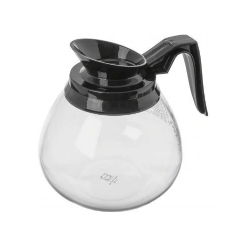 Bunn 42402.7000 Black No Logo Decanter Set of 3 - Elegant Glass Carafe for Wine, Water & Beverage Serving at Home, Restaurants or Events