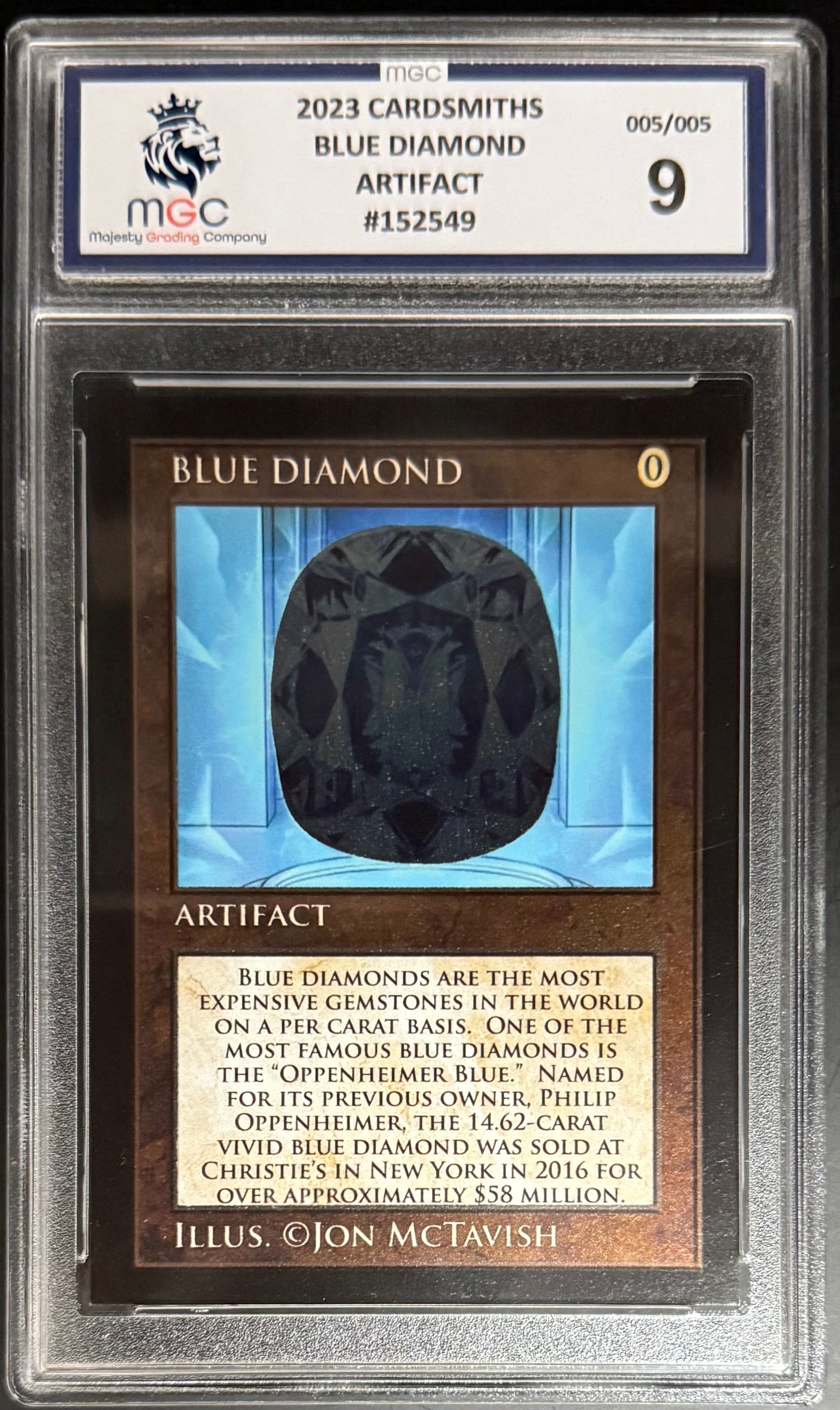 Cardsmiths Blue Diamond Artifact 2023 MGC 9 - Premium Trading Card for Collectors & Gamers | Perfect for MTG Tournaments & Fantasy Gaming