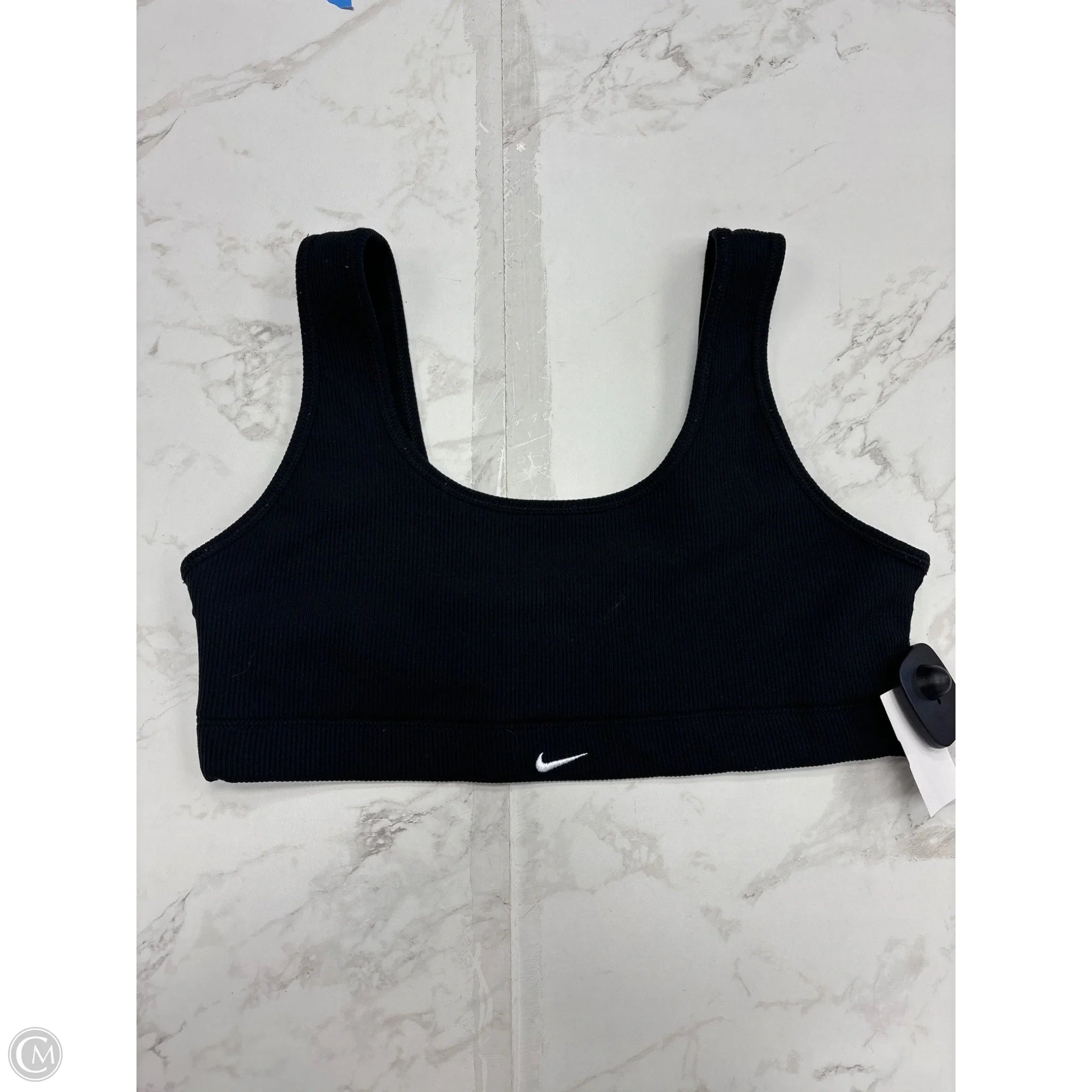 Nike Women's Medium Black Athletic Sports Bra - High Support Workout Top for Running, Yoga & Gym