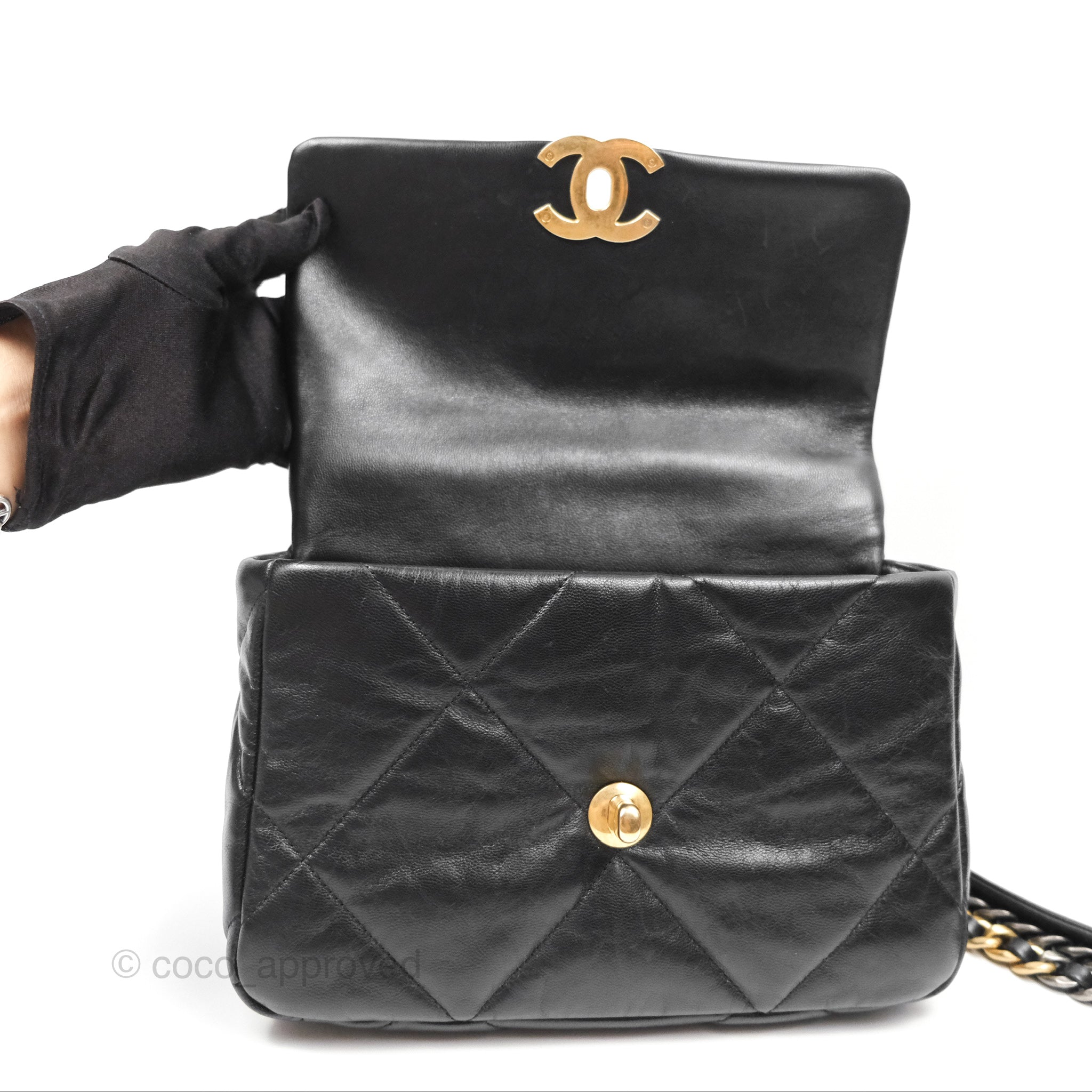 Chanel 19 Small Handbag Black Mixed Hardware - Luxury Designer Crossbody Bag for Women, Perfect for Date Night & Evening Events