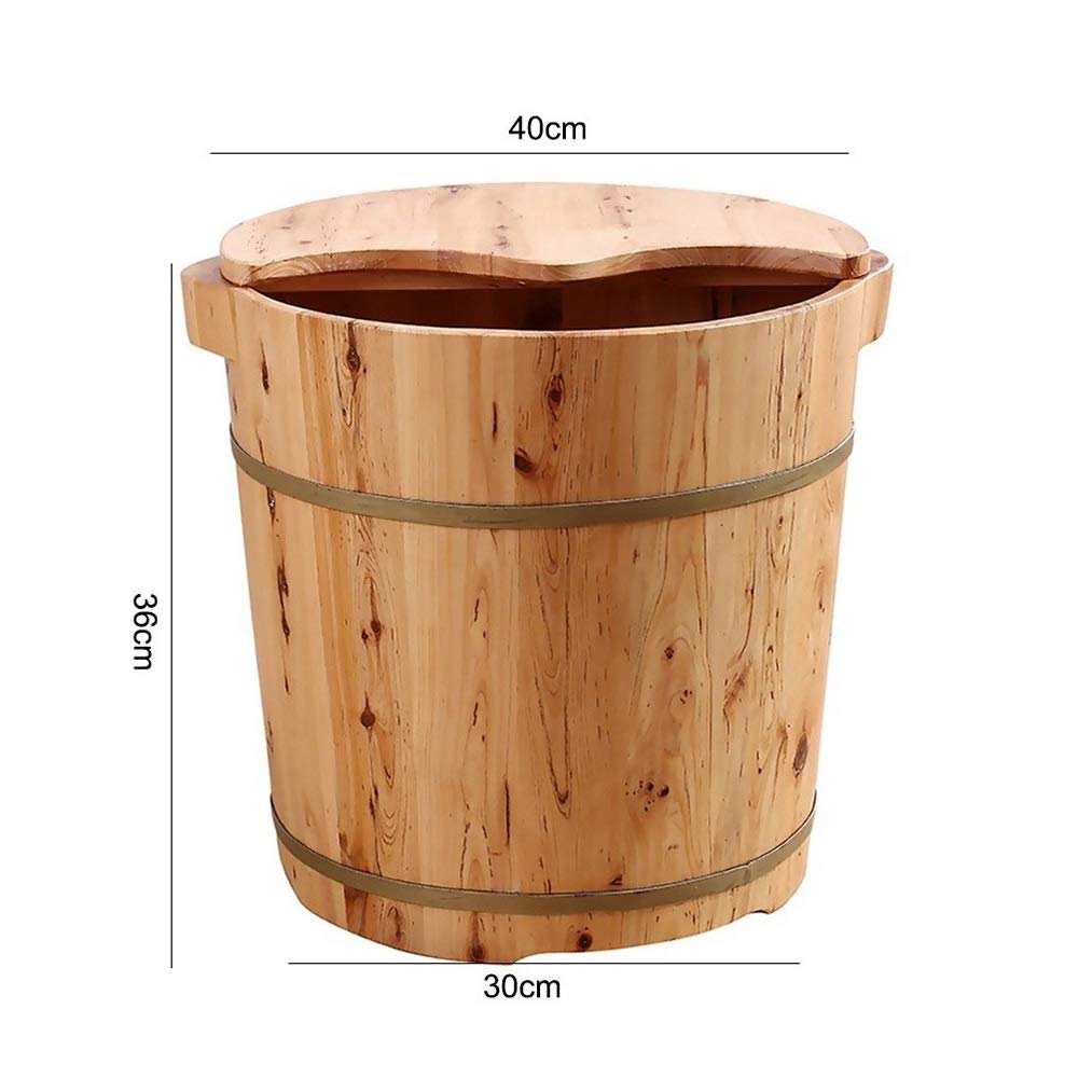 Relaxing Wooden Foot Bath Tub for Home Spa - Portable Foot Massage Sauna Tub with Sauna Accessories, Perfect for Stress Relief & Relaxation After Work or Travel
