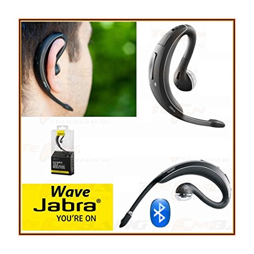 Jabra Wave Bluetooth Headset - Wireless Headphones with Noise Cancellation, Hands-Free Calling (Red) - Perfect for Office, Driving, and Remote Work