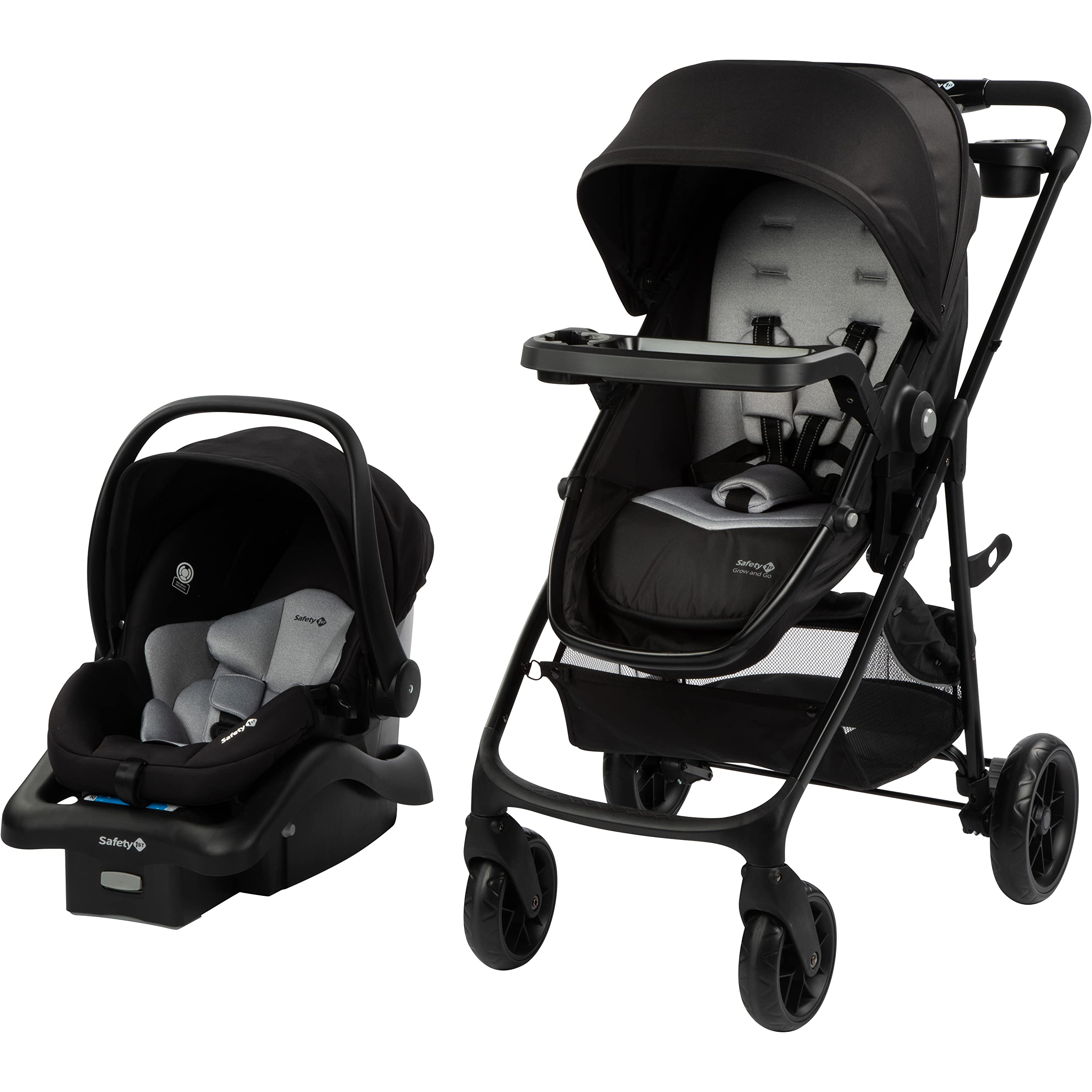 Safety 1st Grow and Go Flex 8-in-1 Convertible Car Seat & Stroller Combo for Infants 4-30 lbs | Travel System with Adjustable Features | Perfect for Newborns, Air Travel, and Everyday Use