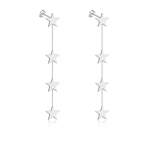 3_Silver Star Earrings