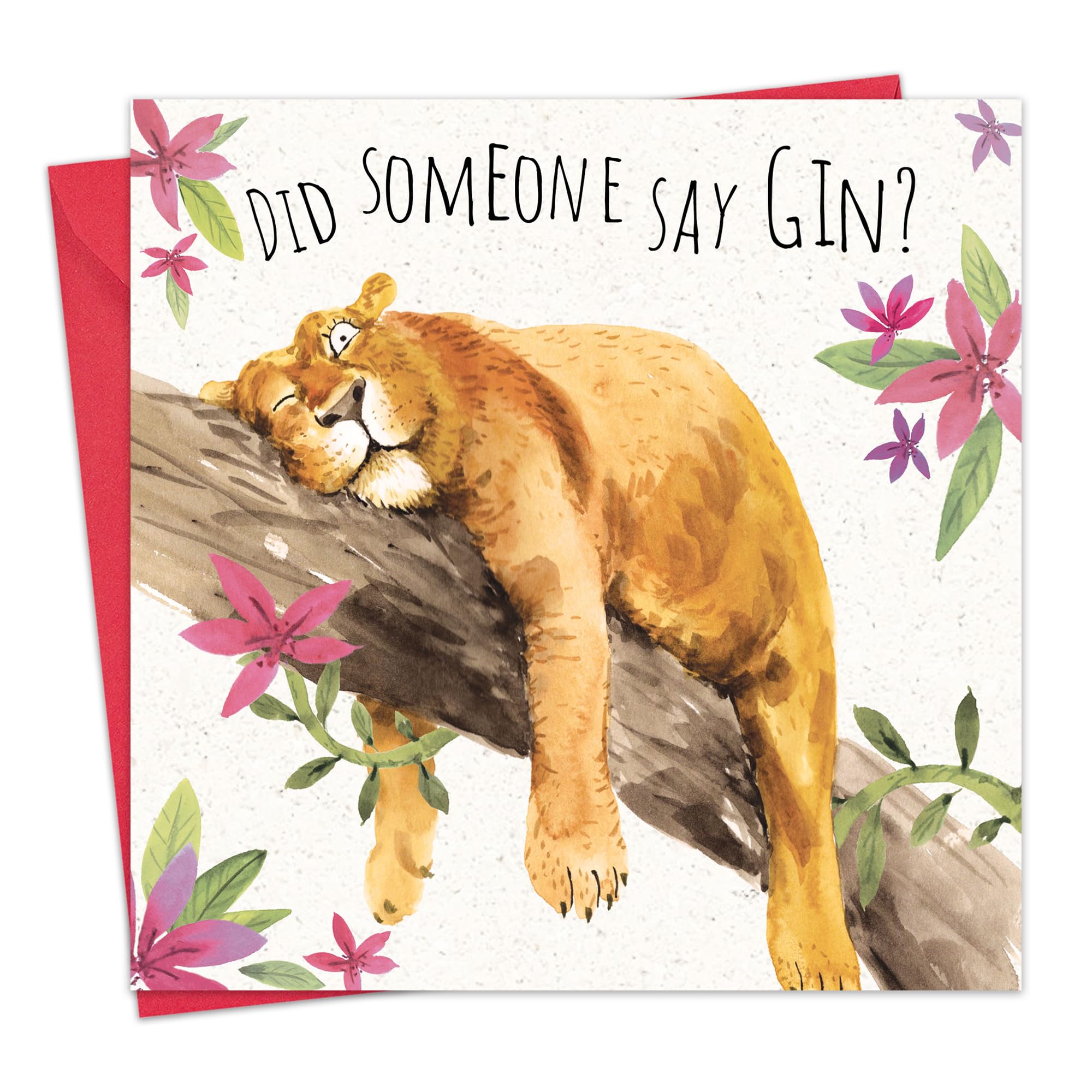 Twizler Funny Lion Birthday Card - Blank Humorous Greeting Card for Women - Perfect for Birthday Gifts, Parties & Special Occasions